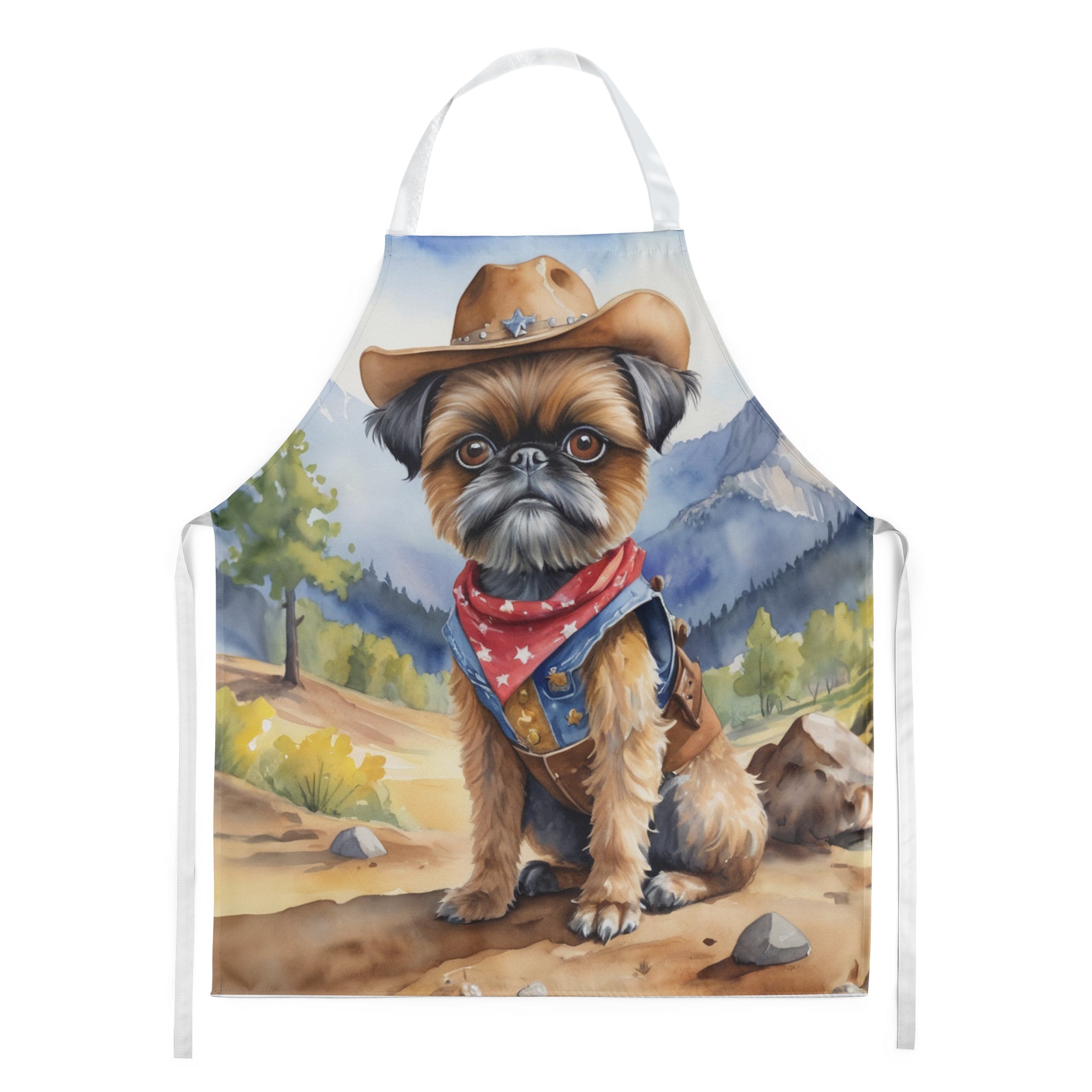 Buy this Brussels Griffon Cowboy Welcome Apron