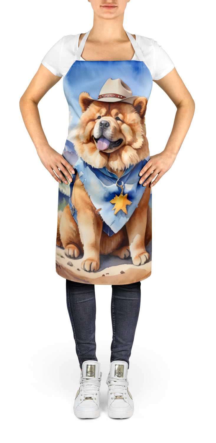 Chow Chow Cowboy Welcome Apron