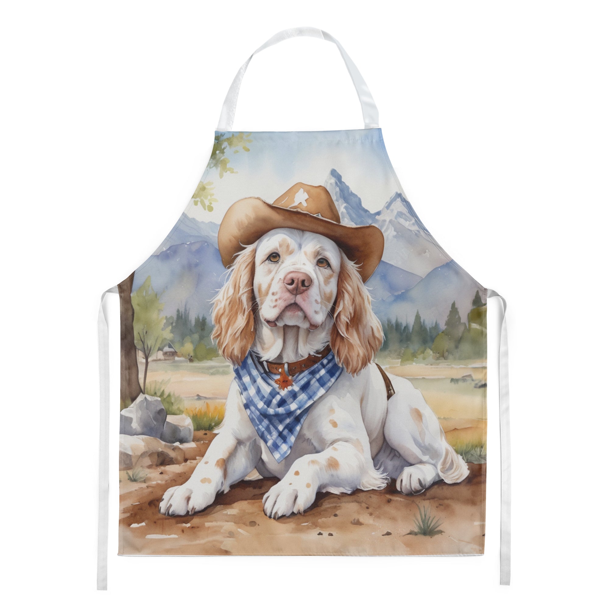 Buy this Clumber Spaniel Cowboy Welcome Apron