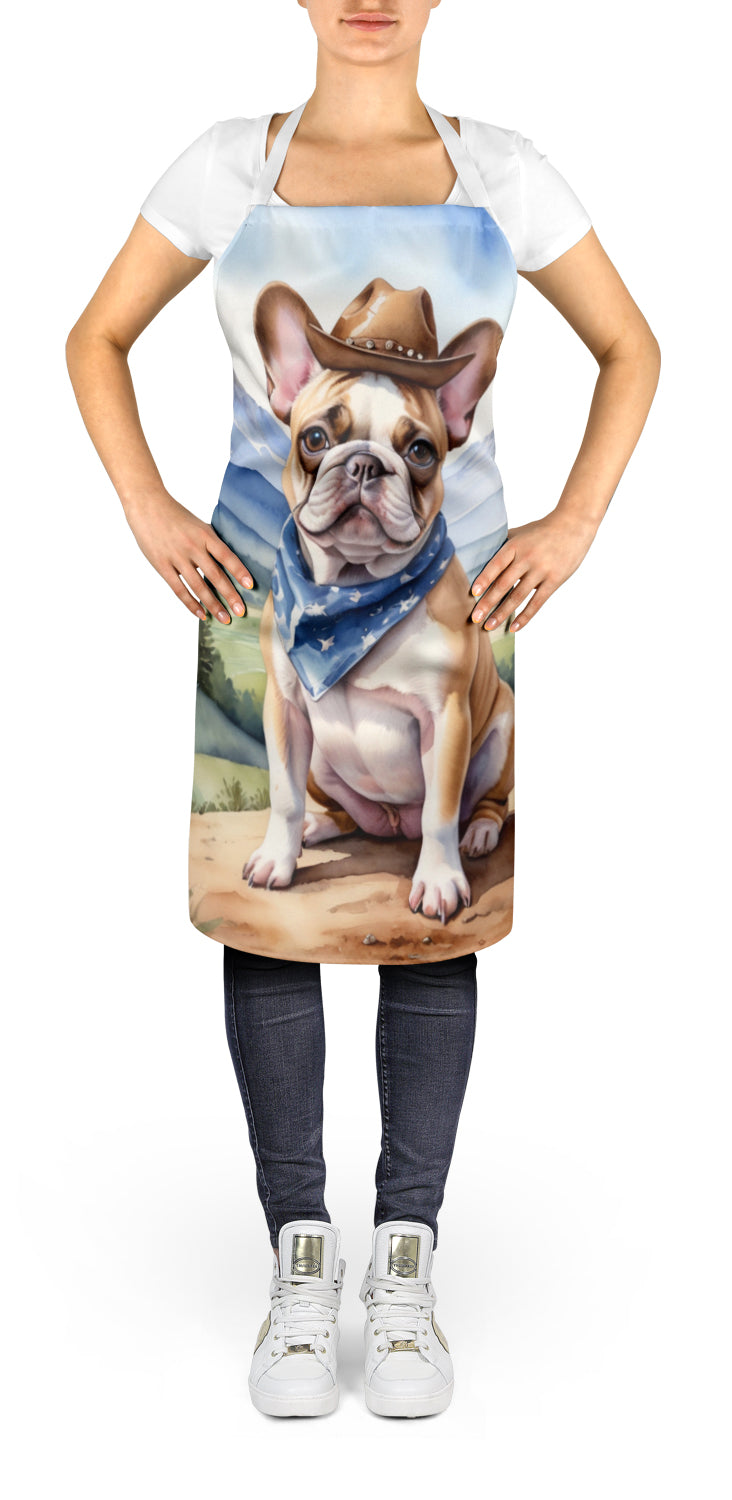 Buy this French Bulldog Cowboy Welcome Apron