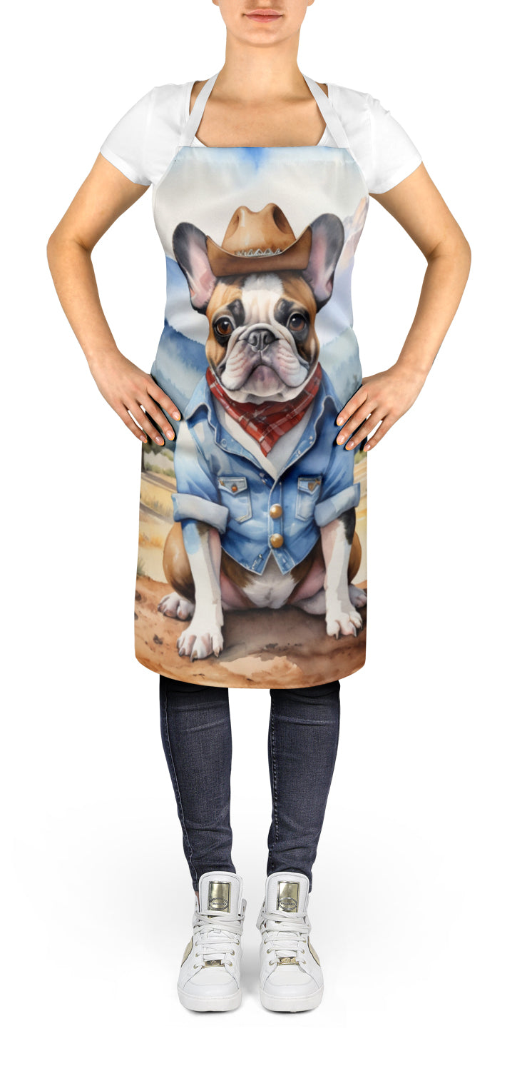 Buy this French Bulldog Cowboy Welcome Apron