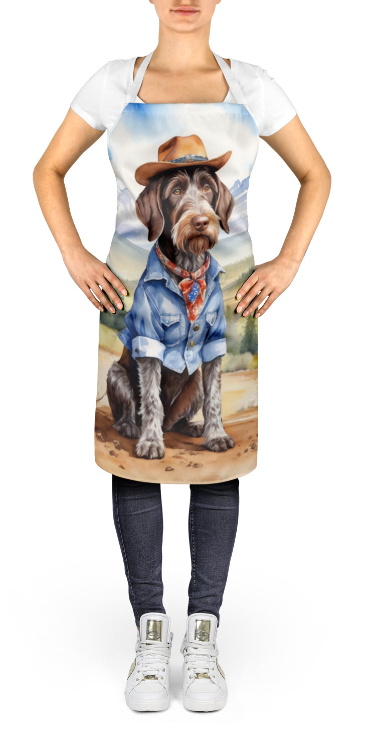Buy this German Wirehaired Pointer Cowboy Welcome Apron