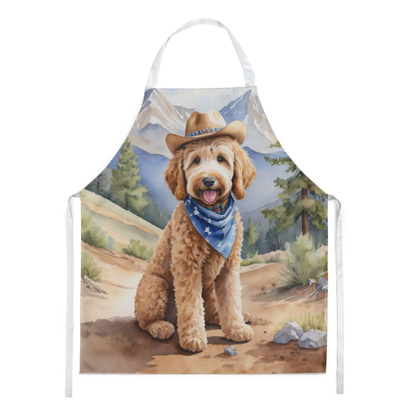Buy this Goldendoodle Cowboy Welcome Apron