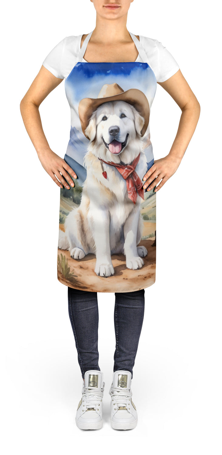Great Pyrenees Cowboy Welcome Apron