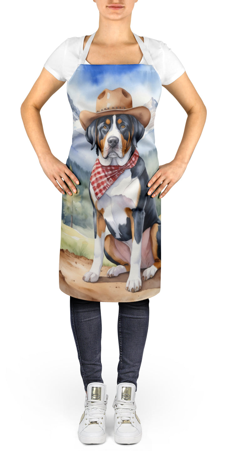 Greater Swiss Mountain Dog Cowboy Welcome Apron