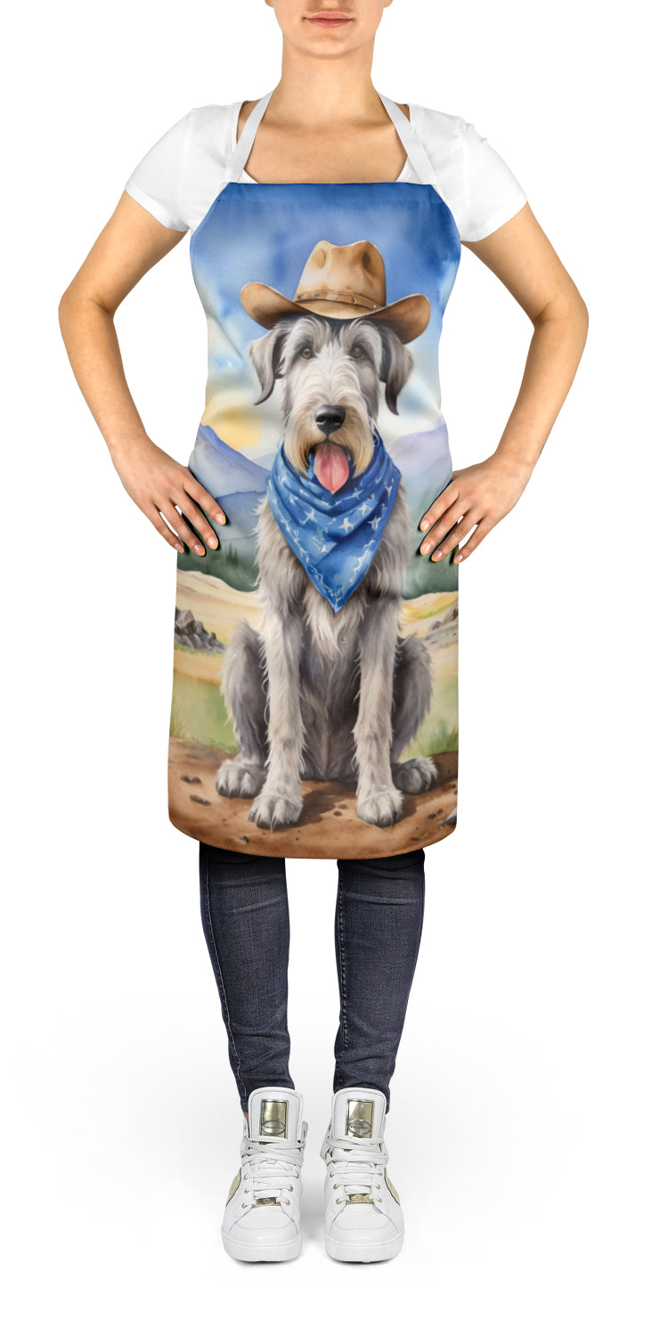 Buy this Irish Wolfhound Cowboy Welcome Apron