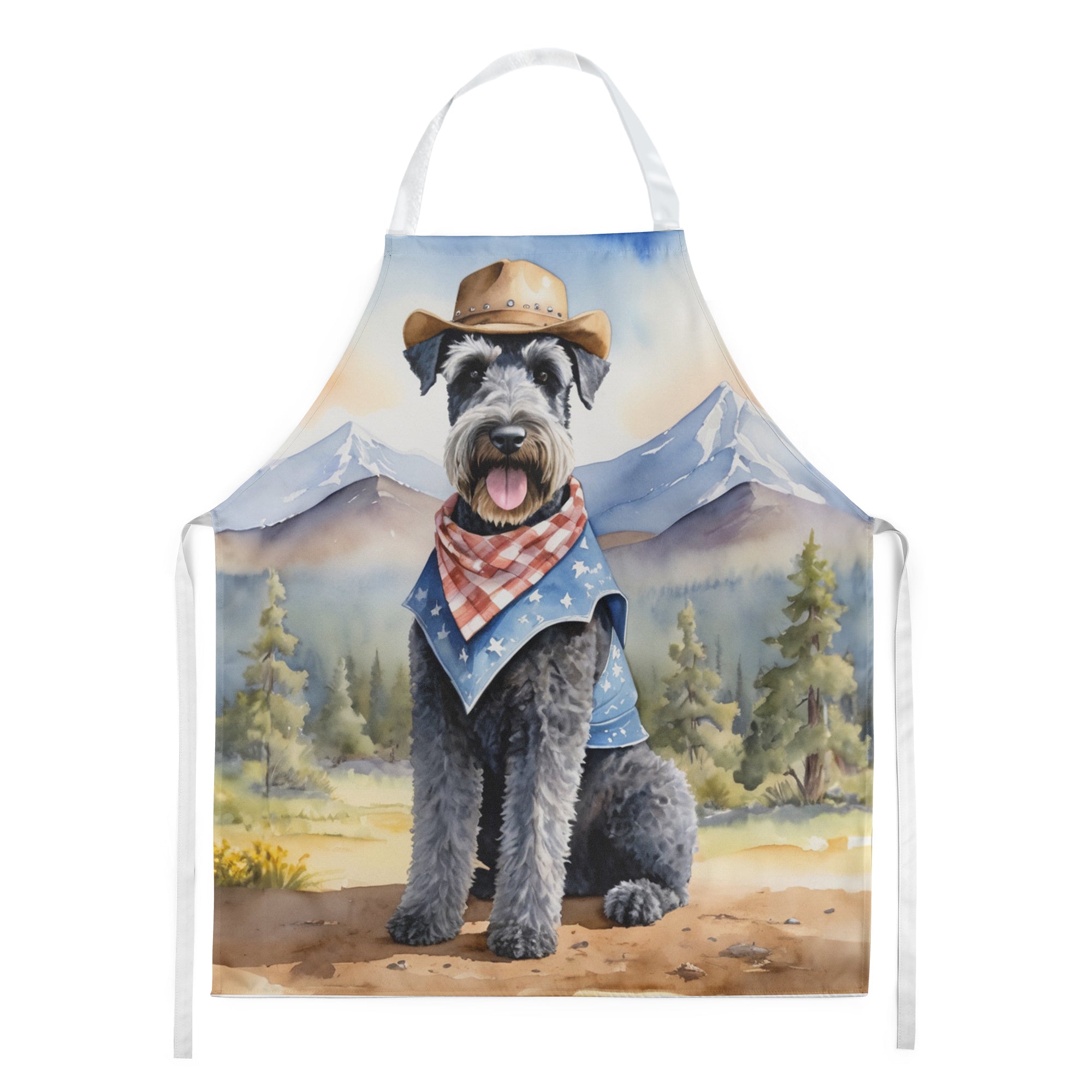 Buy this Kerry Blue Terrier Cowboy Welcome Apron