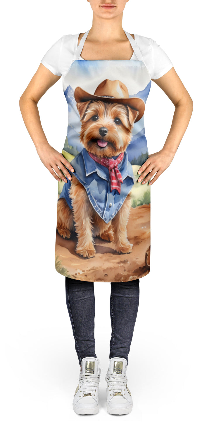 Norfolk Terrier Cowboy Welcome Apron