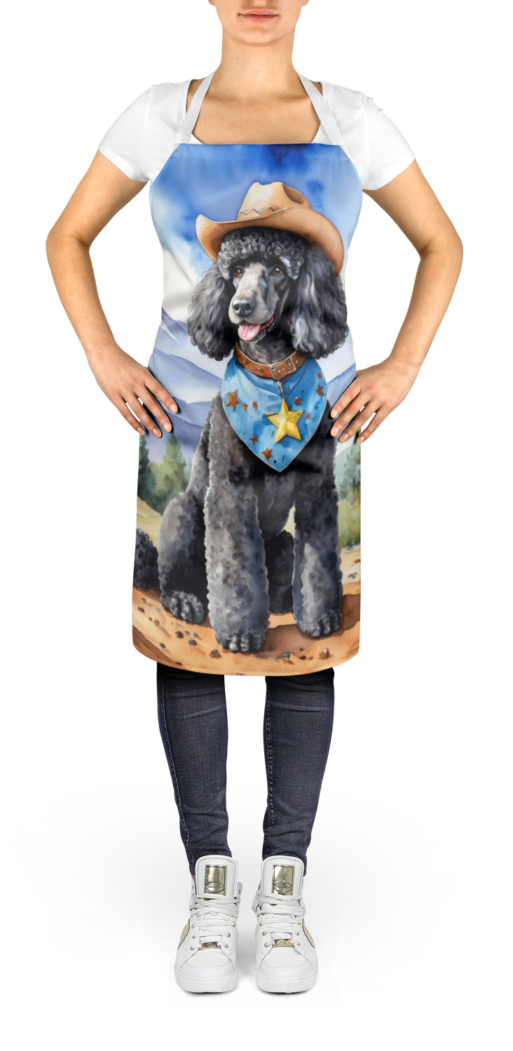 Buy this Black Poodle Cowboy Welcome Apron