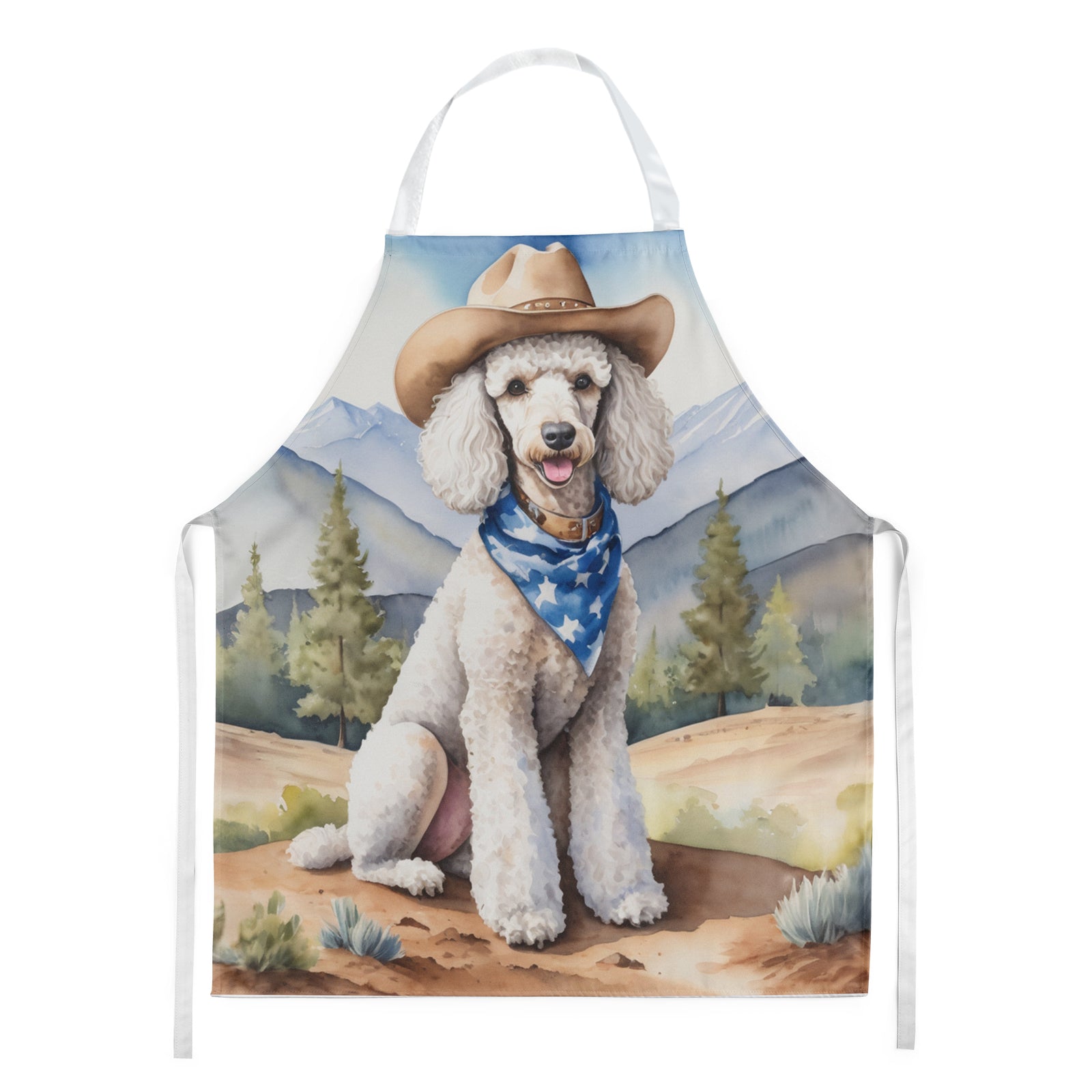 Buy this Poodle Cowboy Welcome Apron