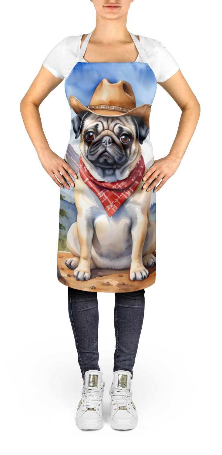 Buy this Pug Cowboy Welcome Apron