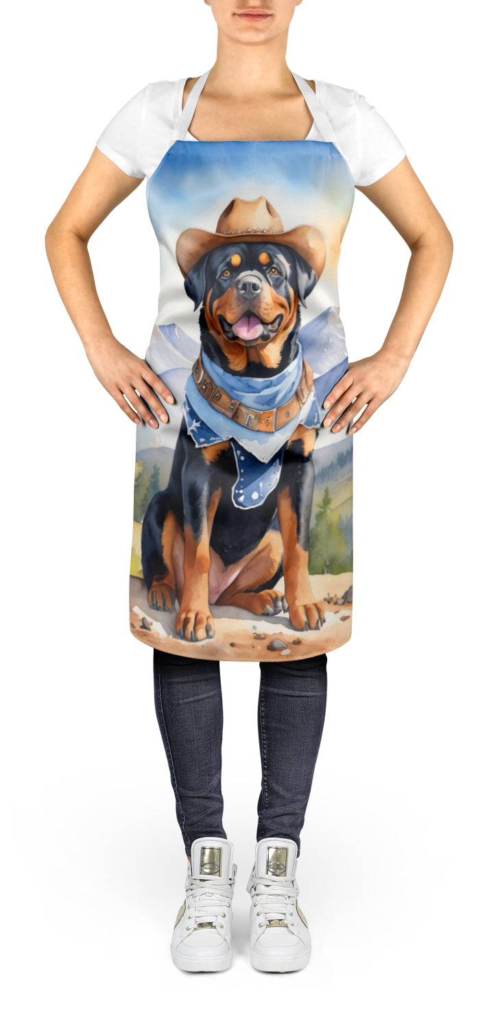 Rottweiler Cowboy Welcome Apron