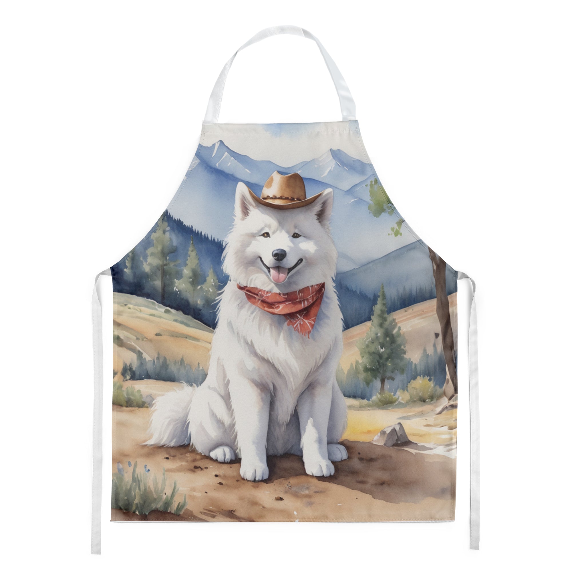 Buy this Samoyed Cowboy Welcome Apron