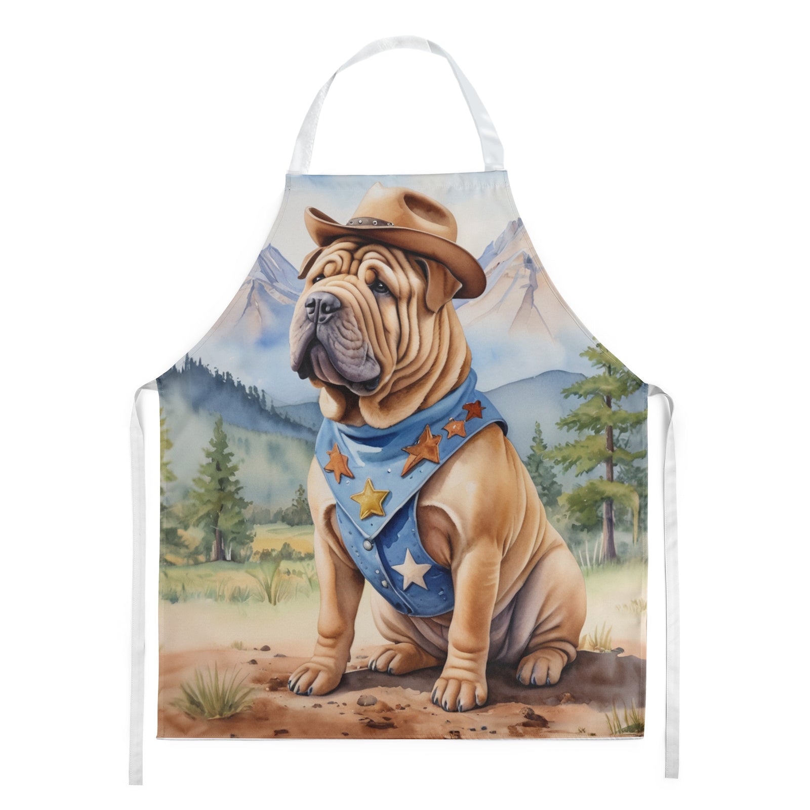 Buy this Shar Pei Cowboy Welcome Apron