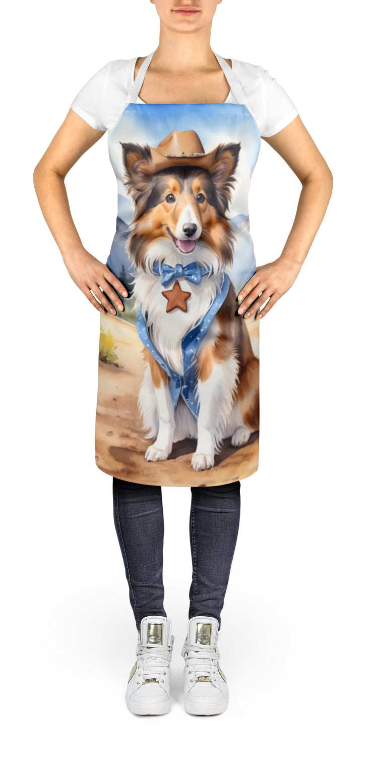 Buy this Sheltie Cowboy Welcome Apron
