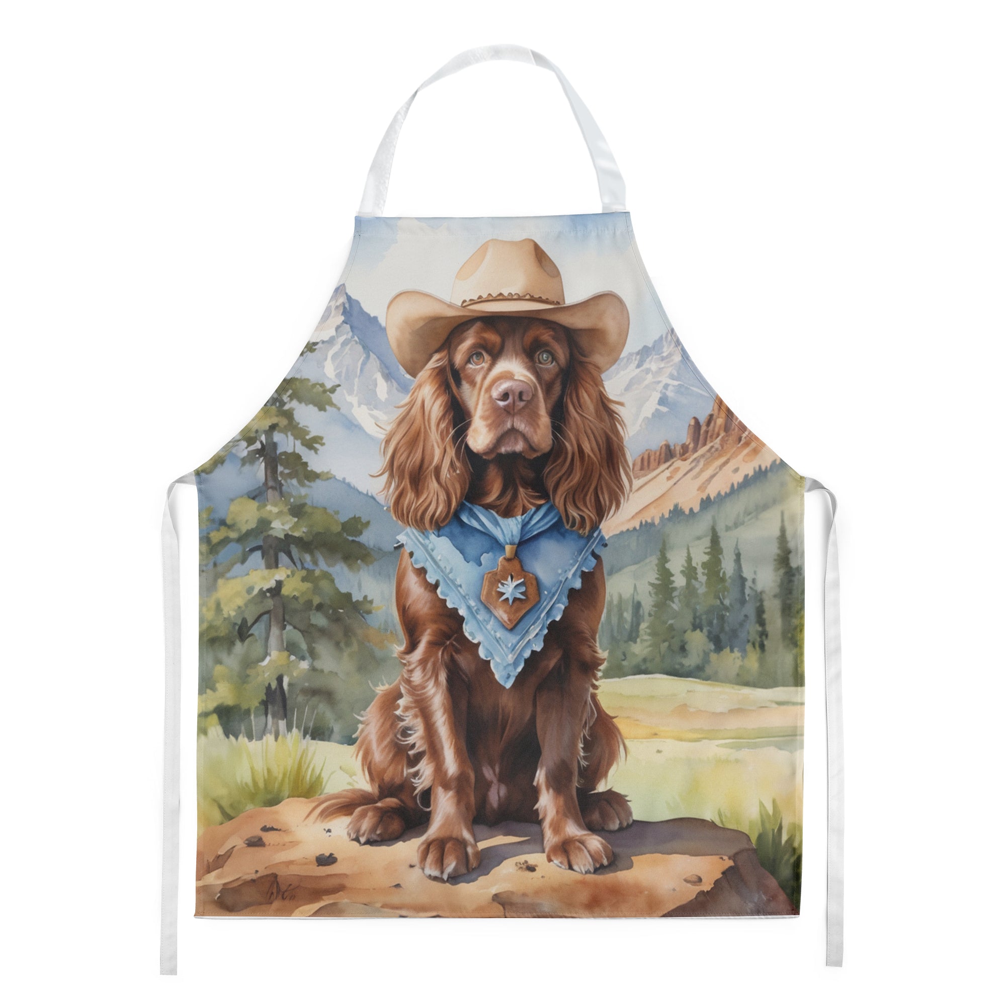 Buy this Sussex Spaniel Cowboy Welcome Apron
