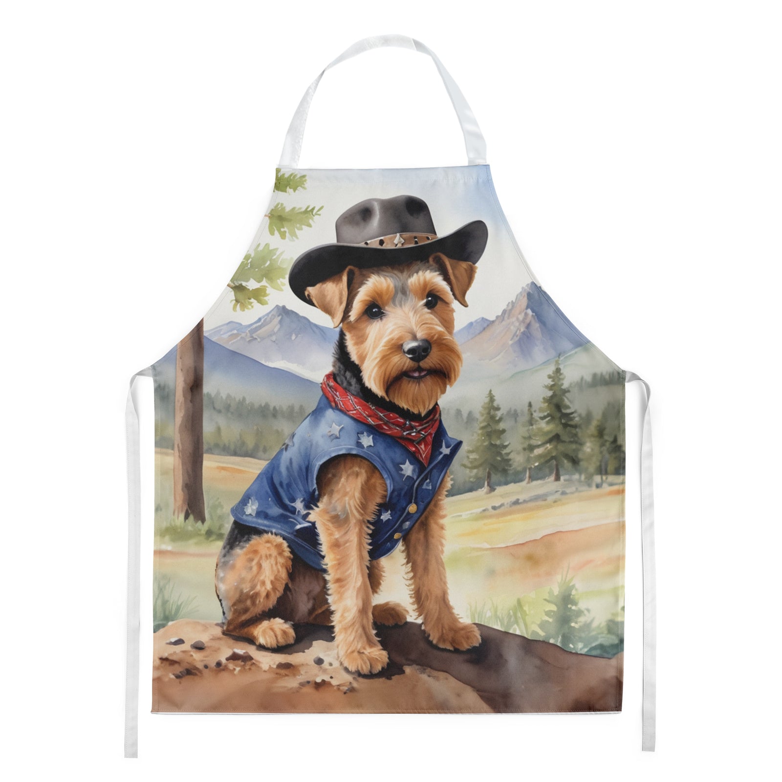 Buy this Welsh Terrier Cowboy Welcome Apron