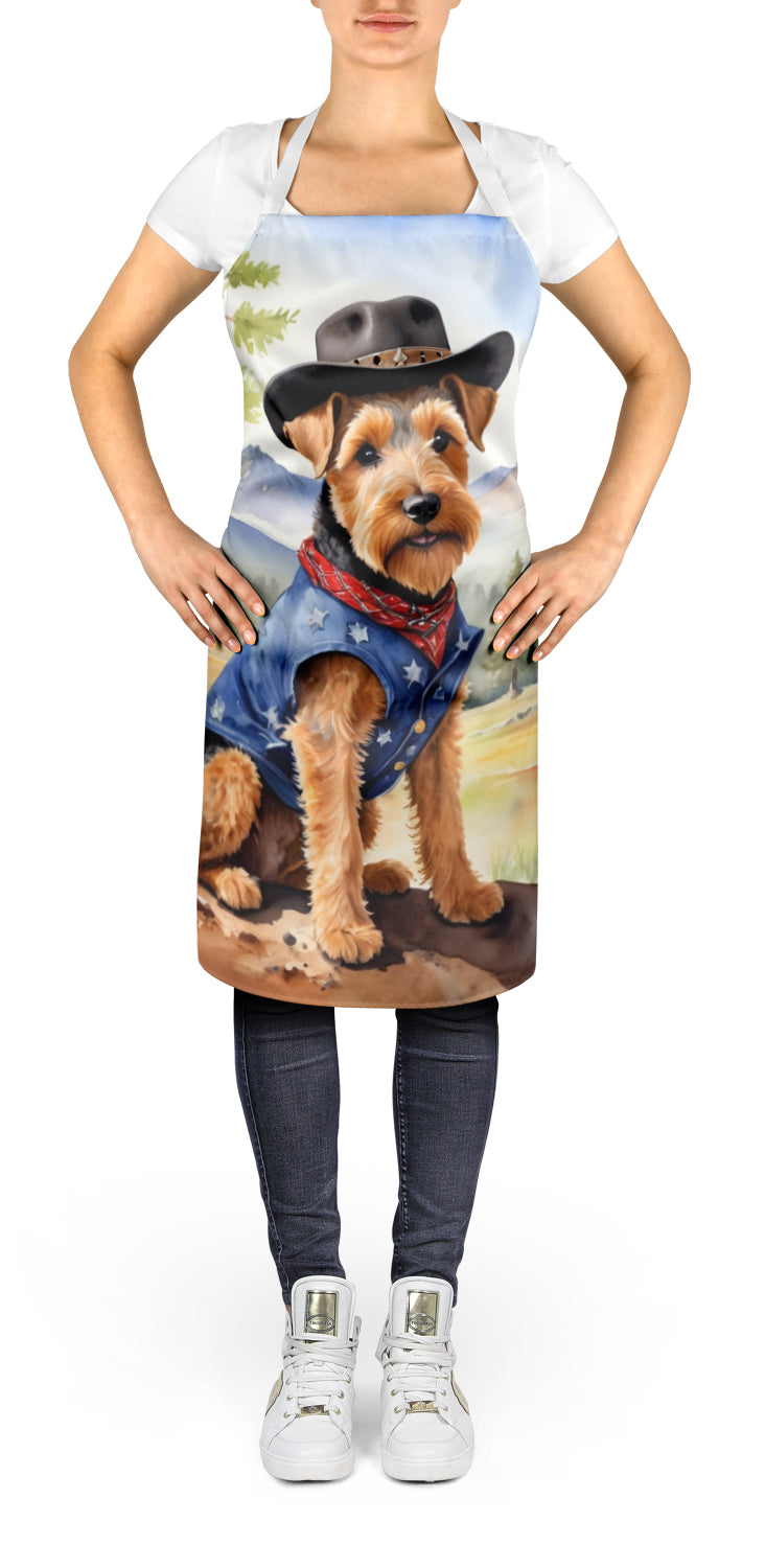 Welsh Terrier Cowboy Welcome Apron