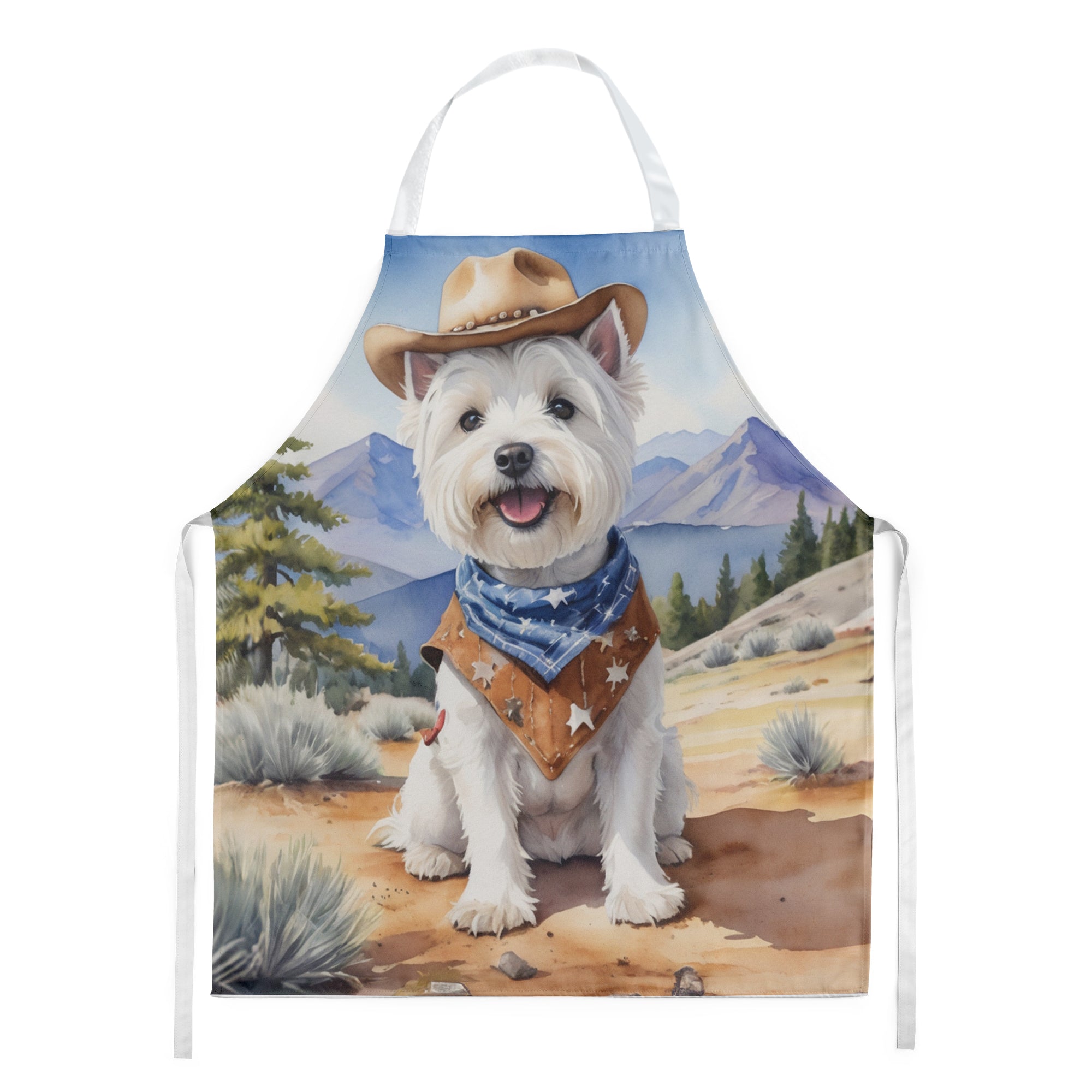 Buy this Westie Cowboy Welcome Apron