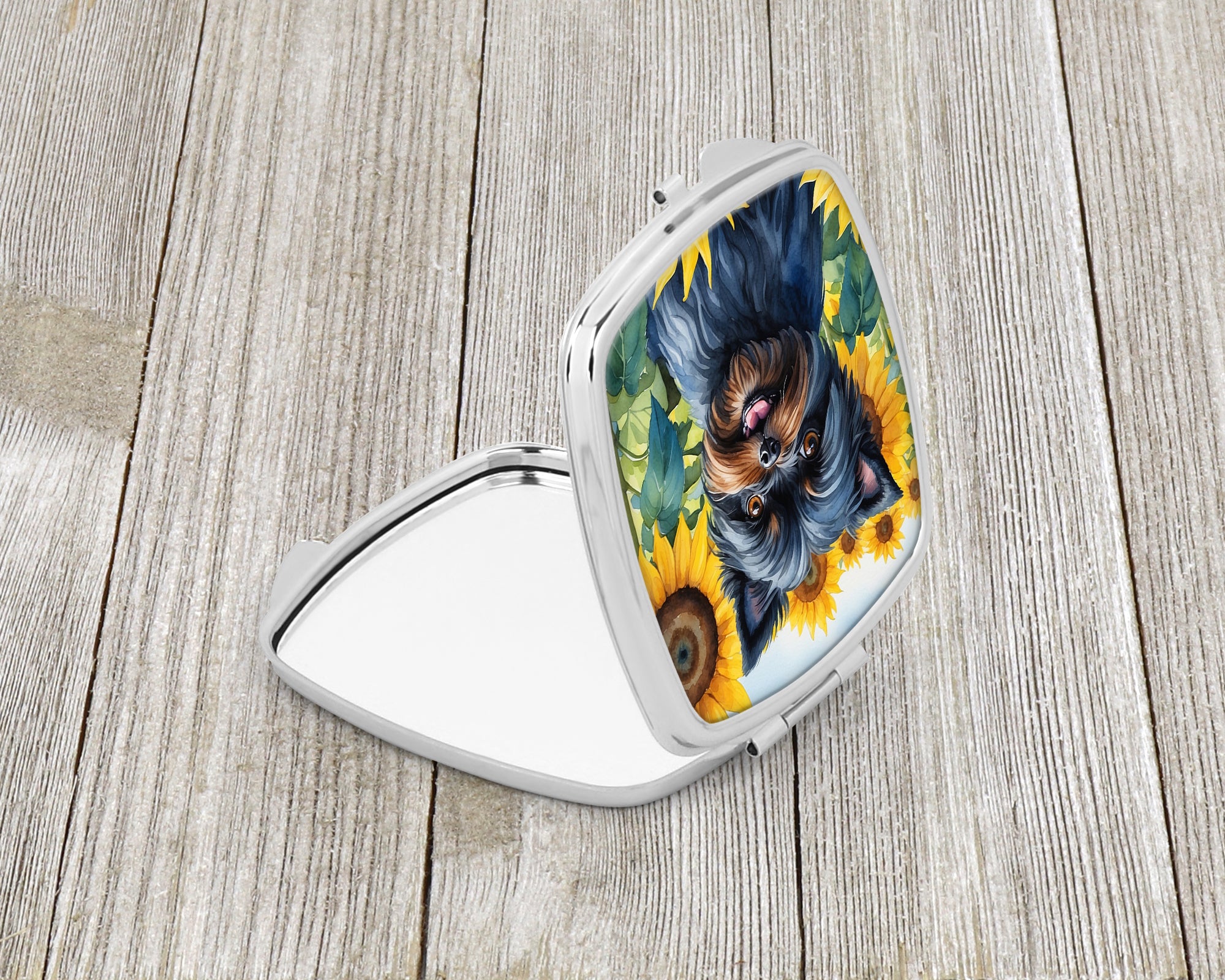 Buy this Affenpinscher in Sunflowers Compact Mirror