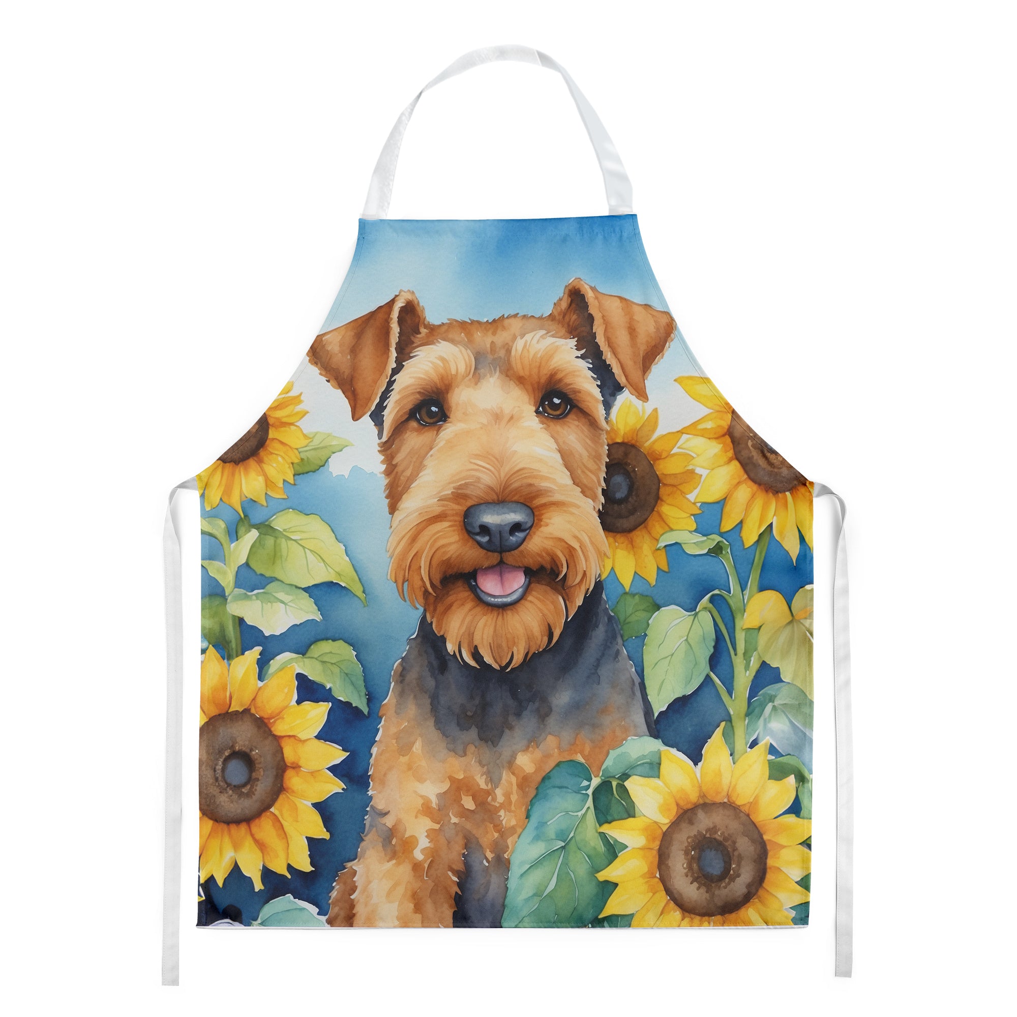 Buy this Airedale Terrier in Sunflowers Apron