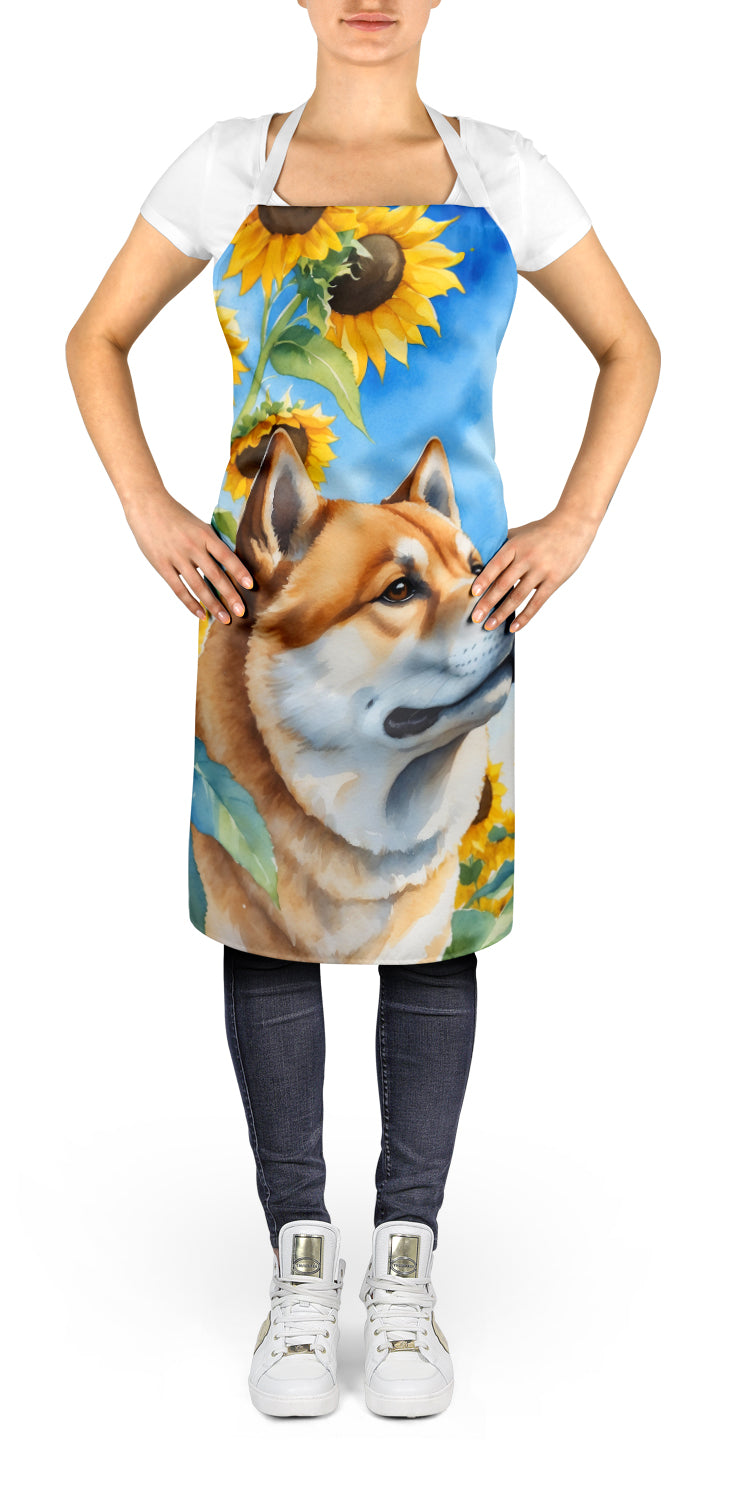Buy this Akita in Sunflowers Apron