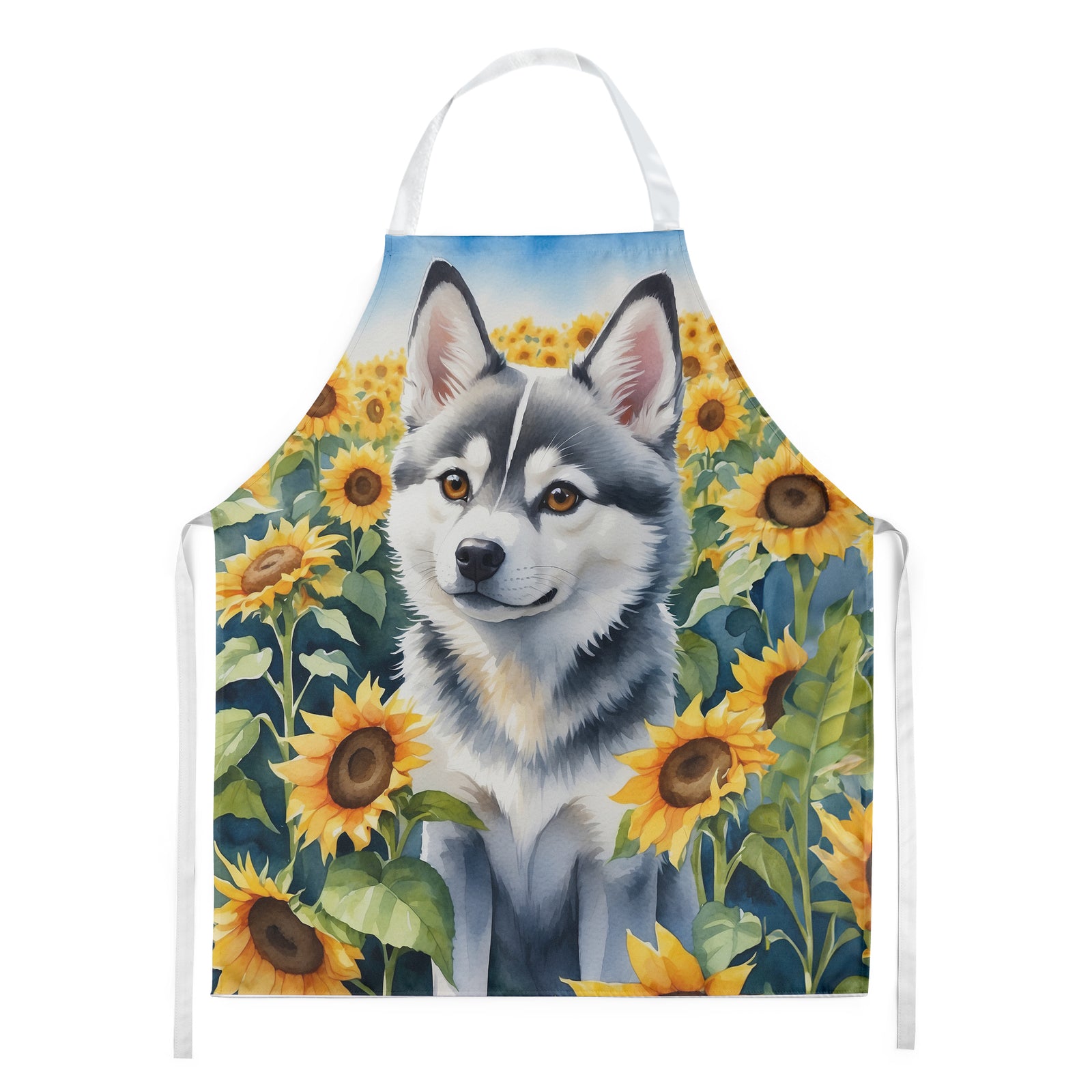 Buy this Alaskan Klee Kai in Sunflowers Apron