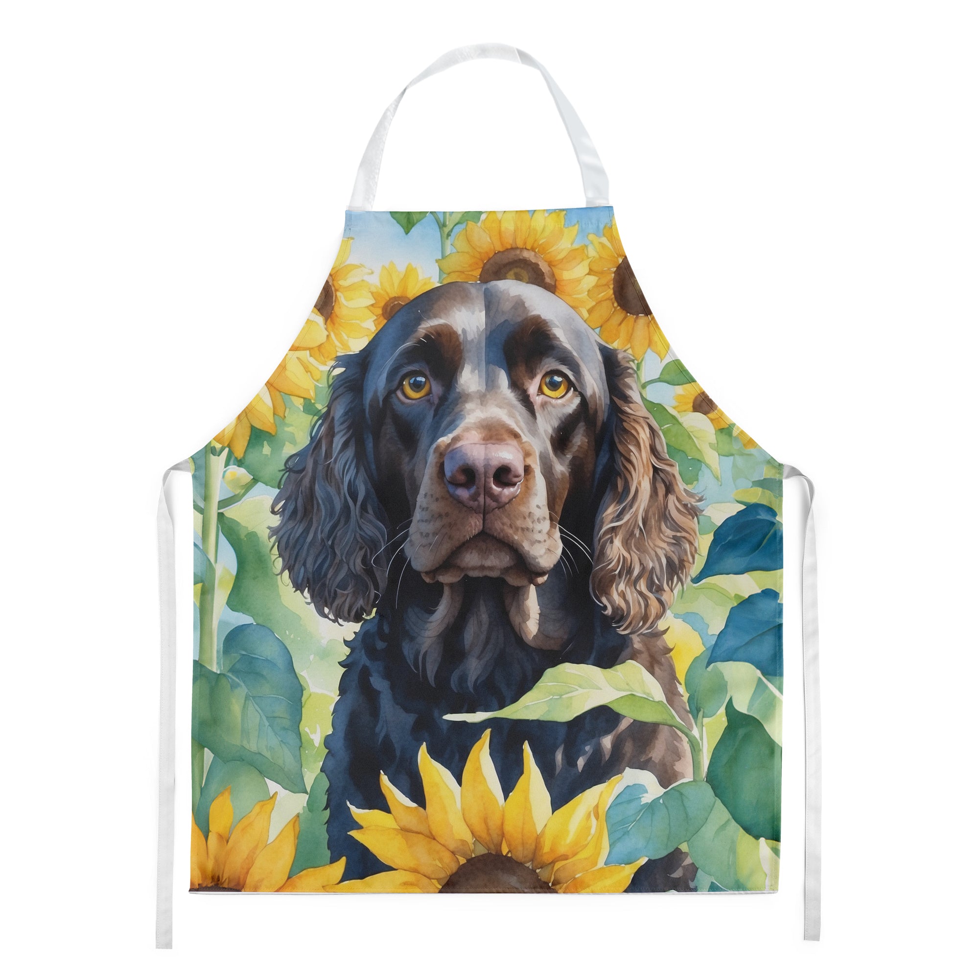Buy this American Water Spaniel in Sunflowers Apron