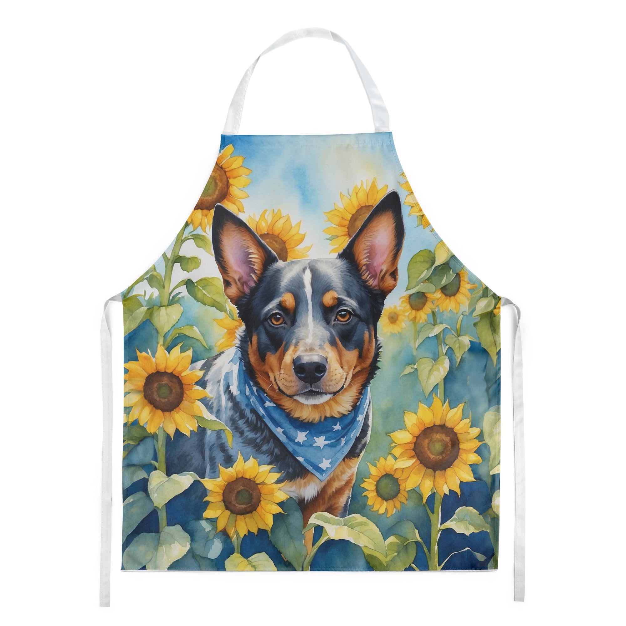 Buy this Australian Cattle Dog in Sunflowers Apron