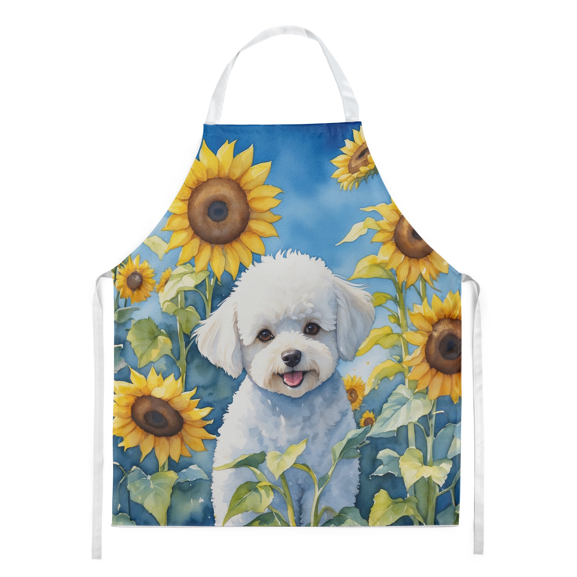 Buy this Bichon Frise in Sunflowers Apron