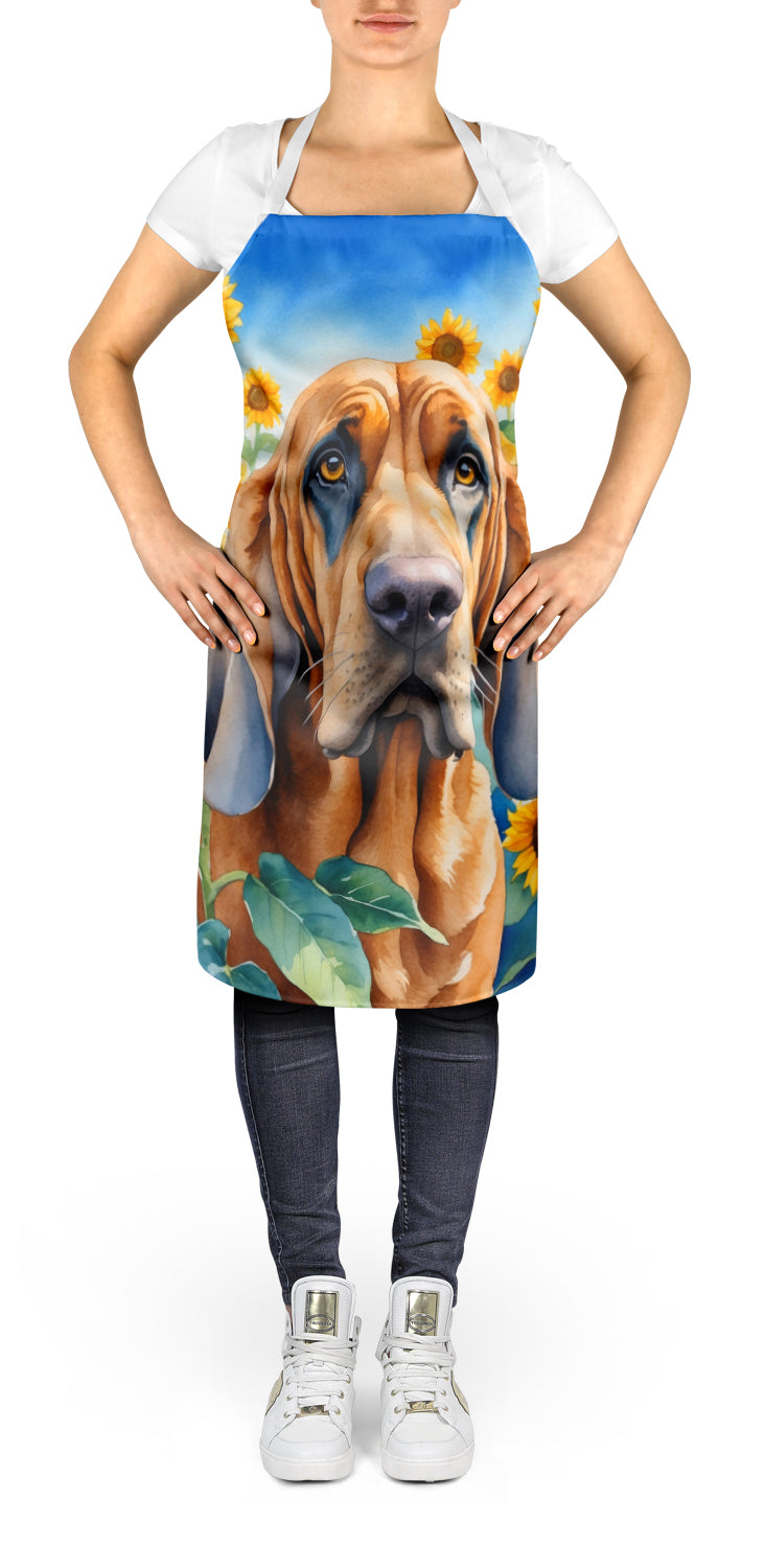 Buy this Bloodhound in Sunflowers Apron