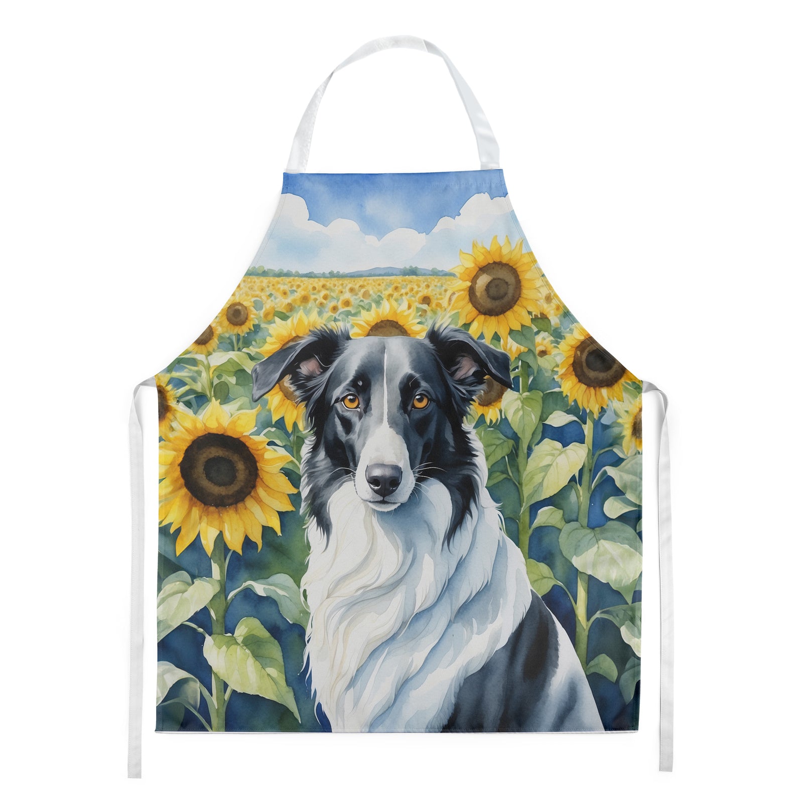 Buy this Borzoi in Sunflowers Apron