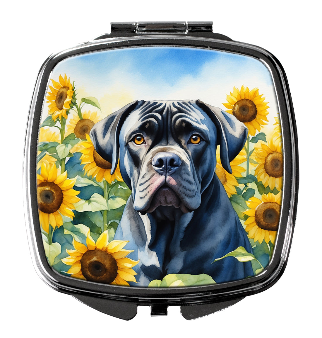 Buy this Cane Corso in Sunflowers Compact Mirror