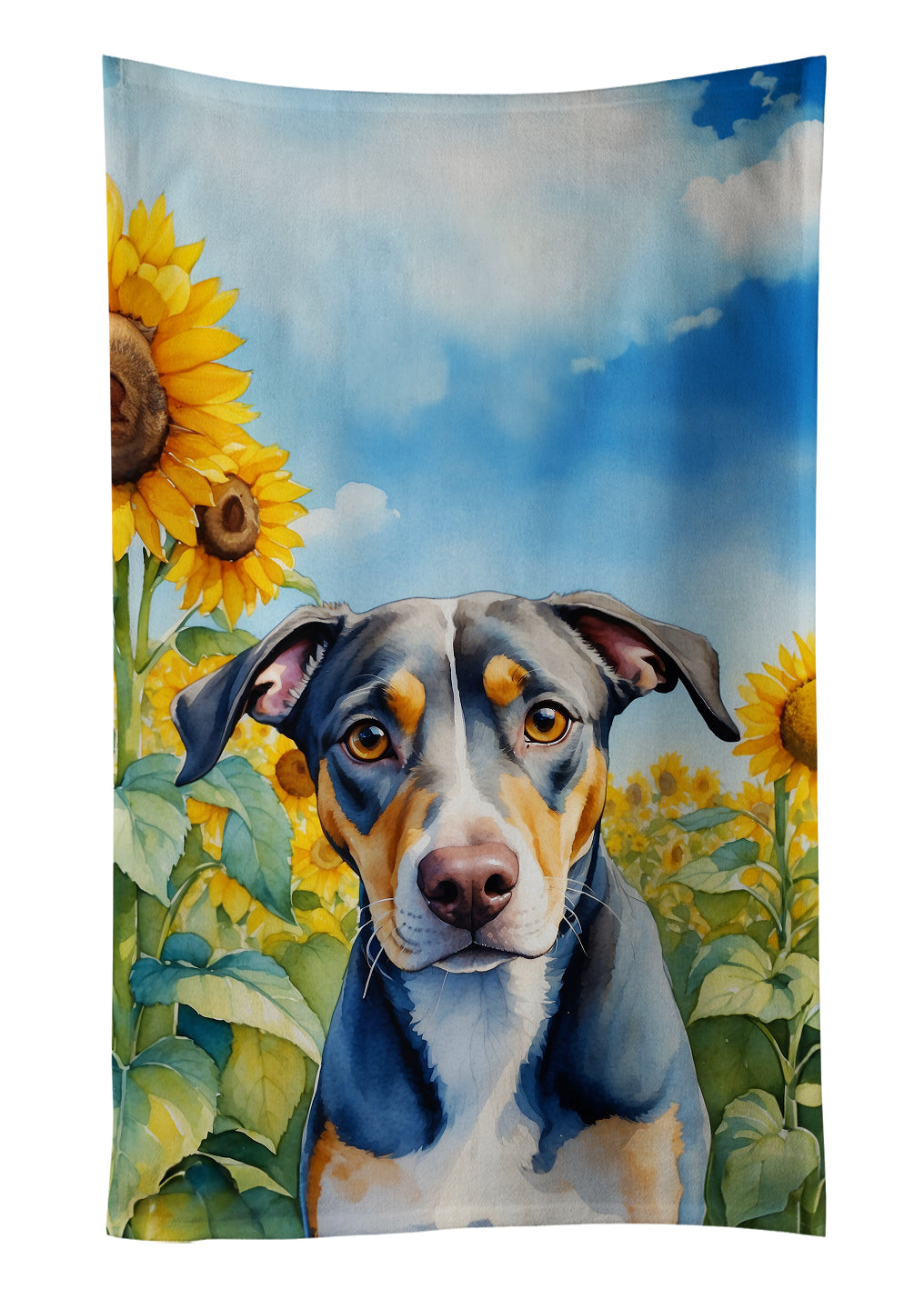 Buy this Catahoula in Sunflowers Kitchen Towel