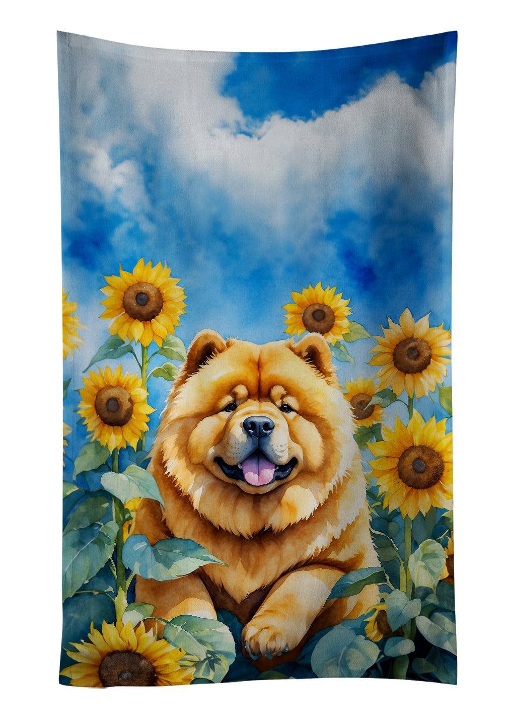 Buy this Chow Chow in Sunflowers Kitchen Towel