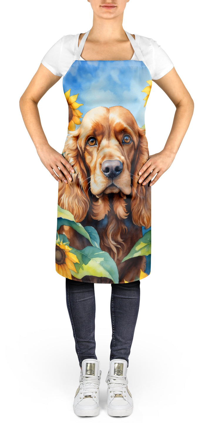 Buy this Cocker Spaniel in Sunflowers Apron