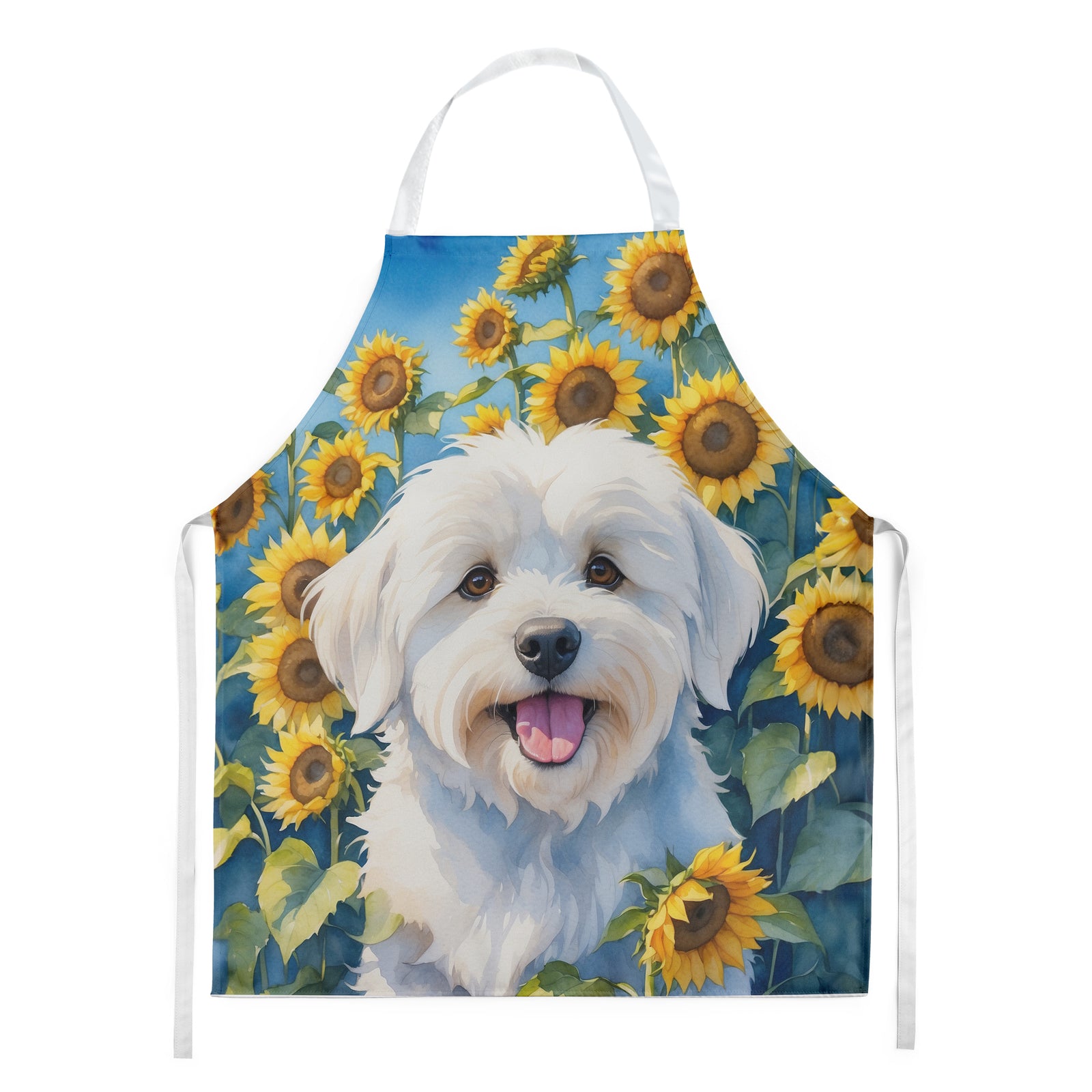 Buy this Coton de Tulear in Sunflowers Apron