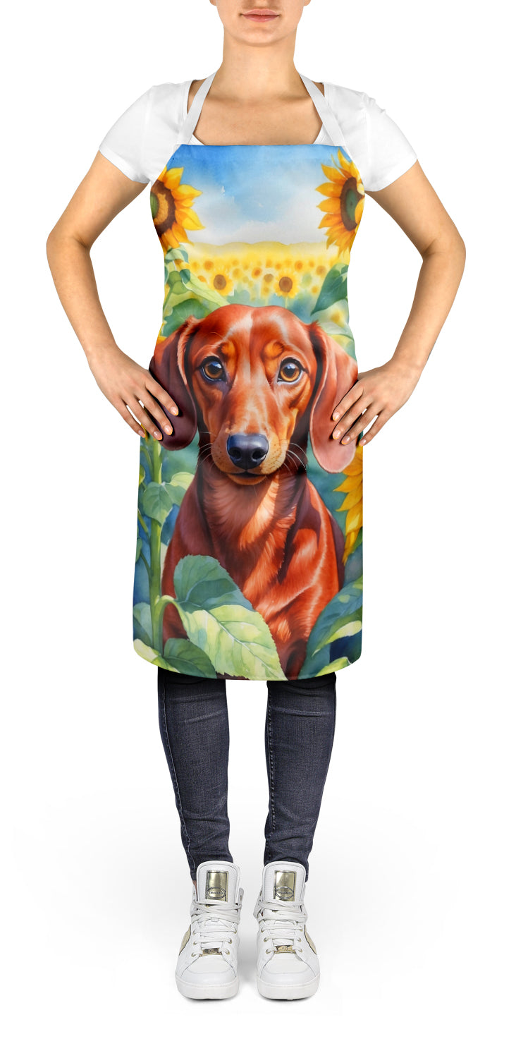 Buy this Dachshund in Sunflowers Apron