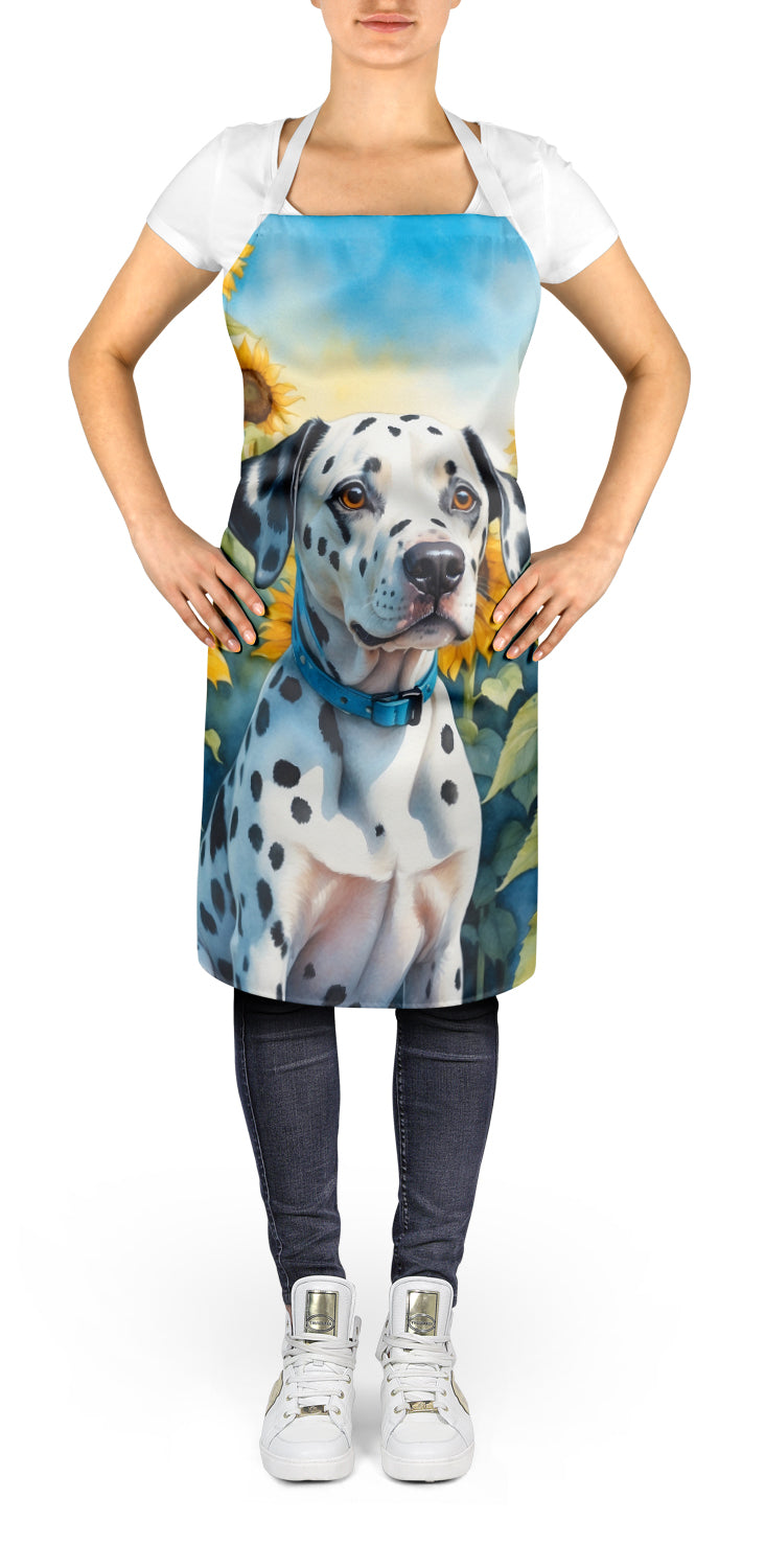 Buy this Dalmatian in Sunflowers Apron