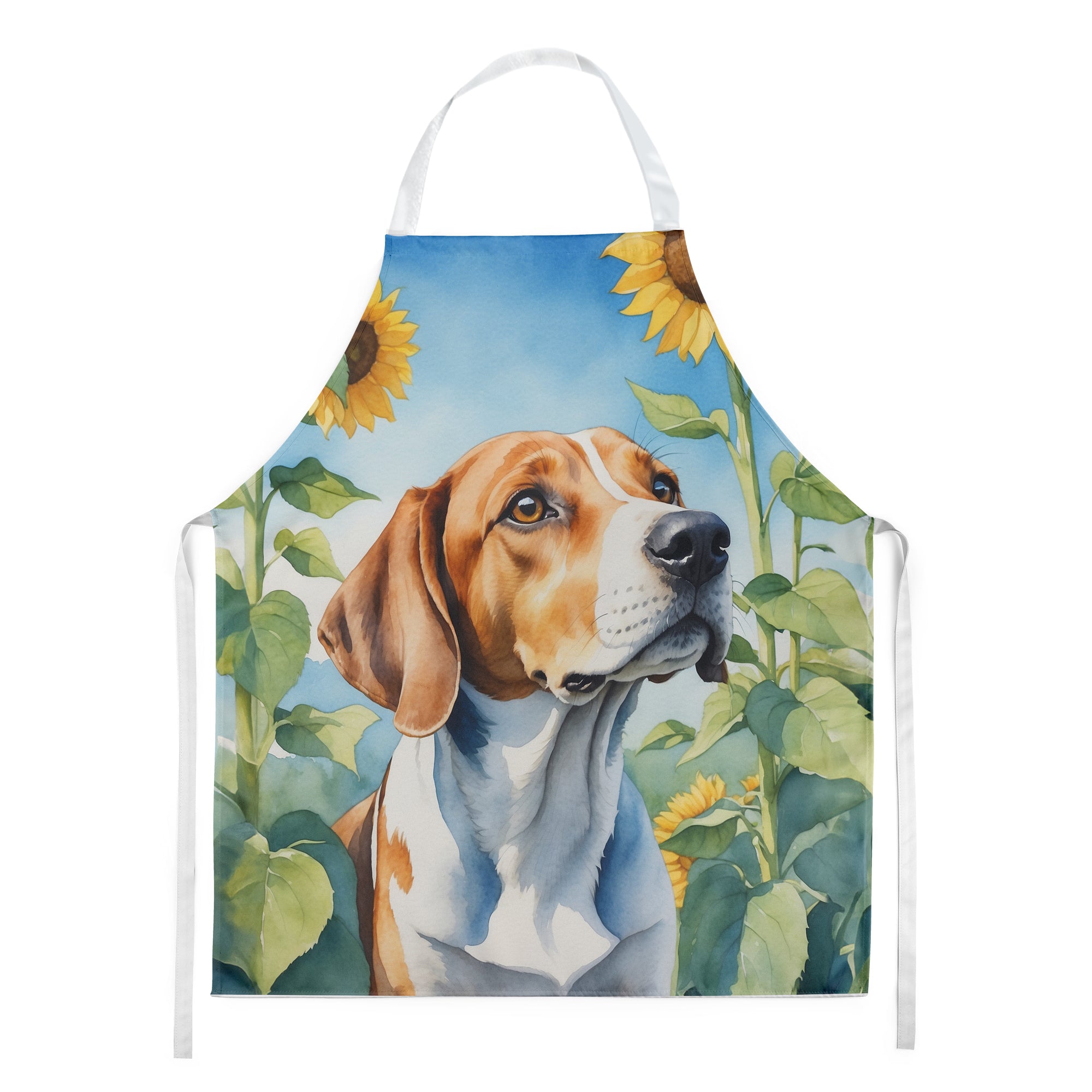 Buy this English Foxhound in Sunflowers Apron