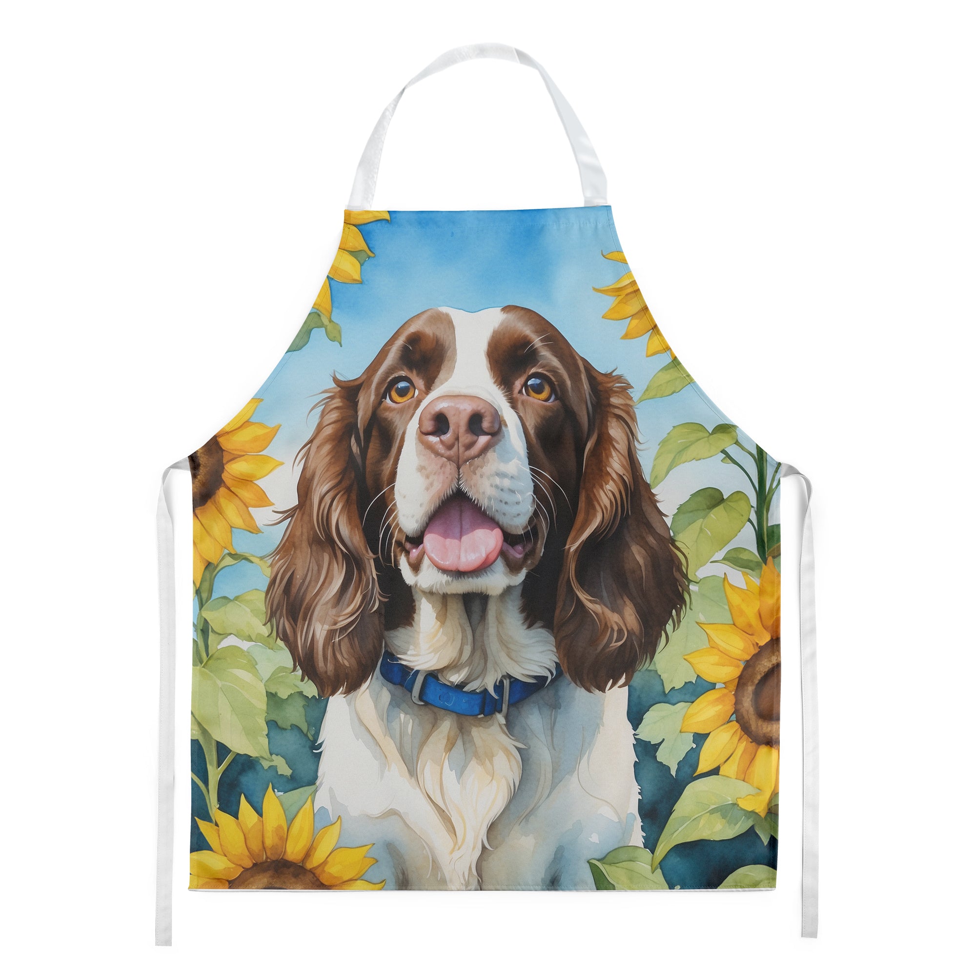 Buy this English Springer Spaniel in Sunflowers Apron