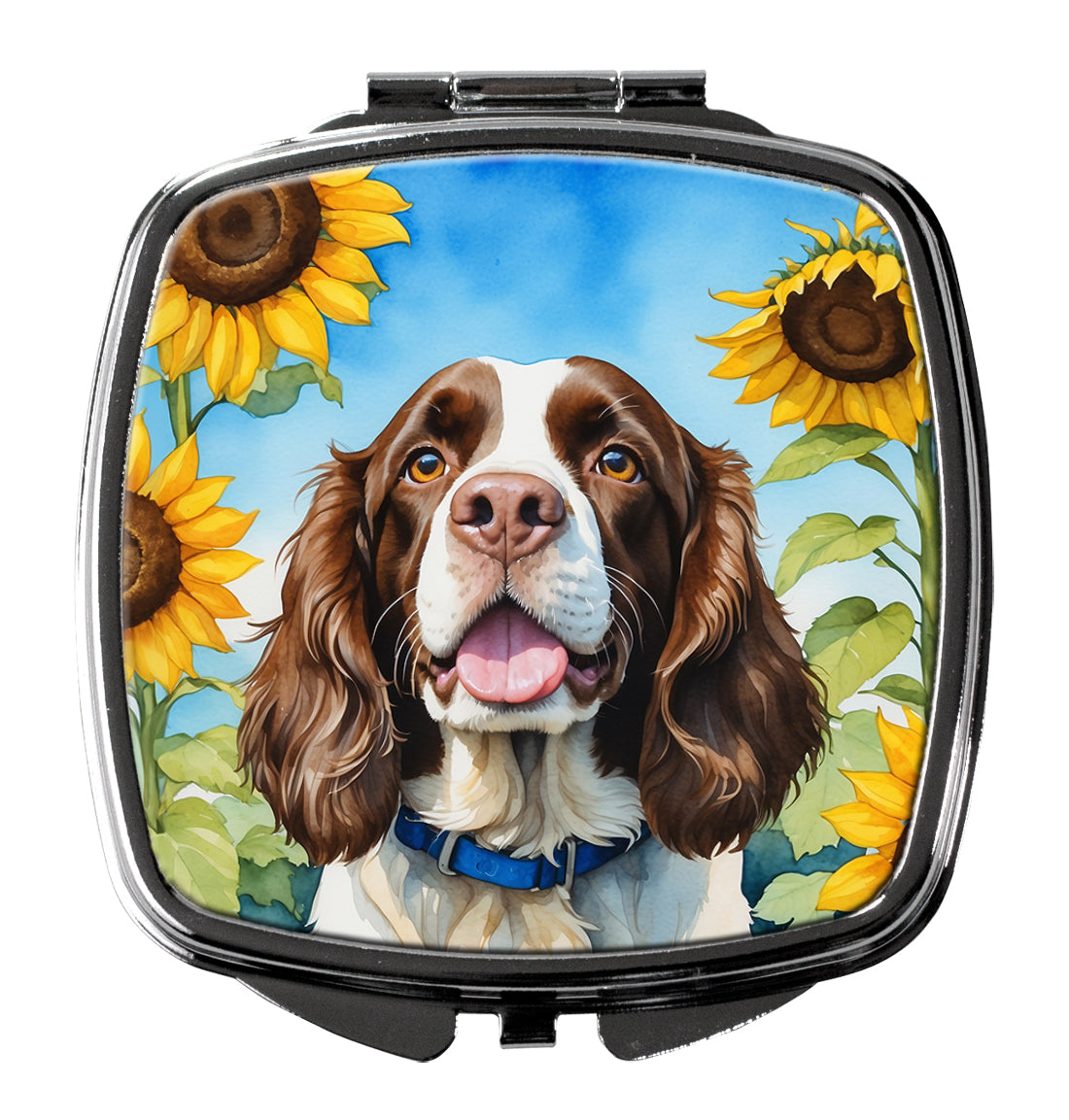 Buy this English Springer Spaniel in Sunflowers Compact Mirror