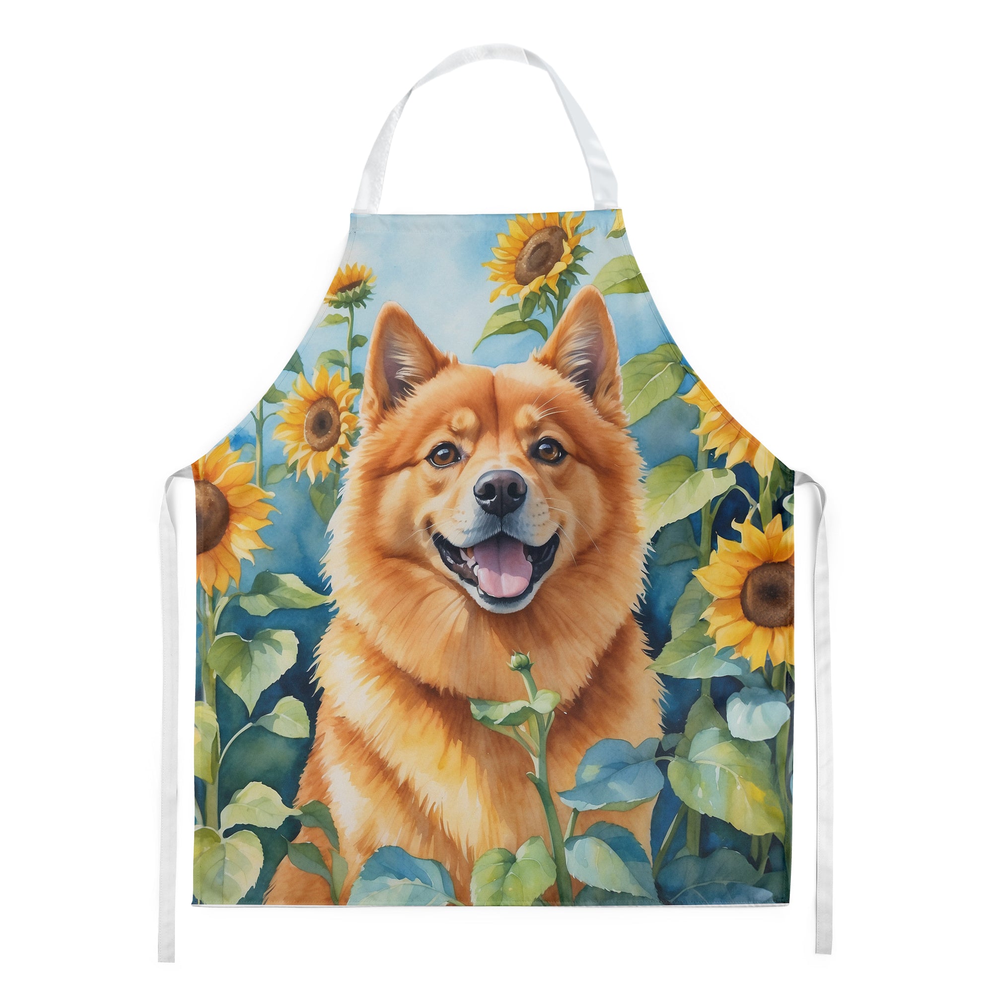 Buy this Finnish Spitz in Sunflowers Apron