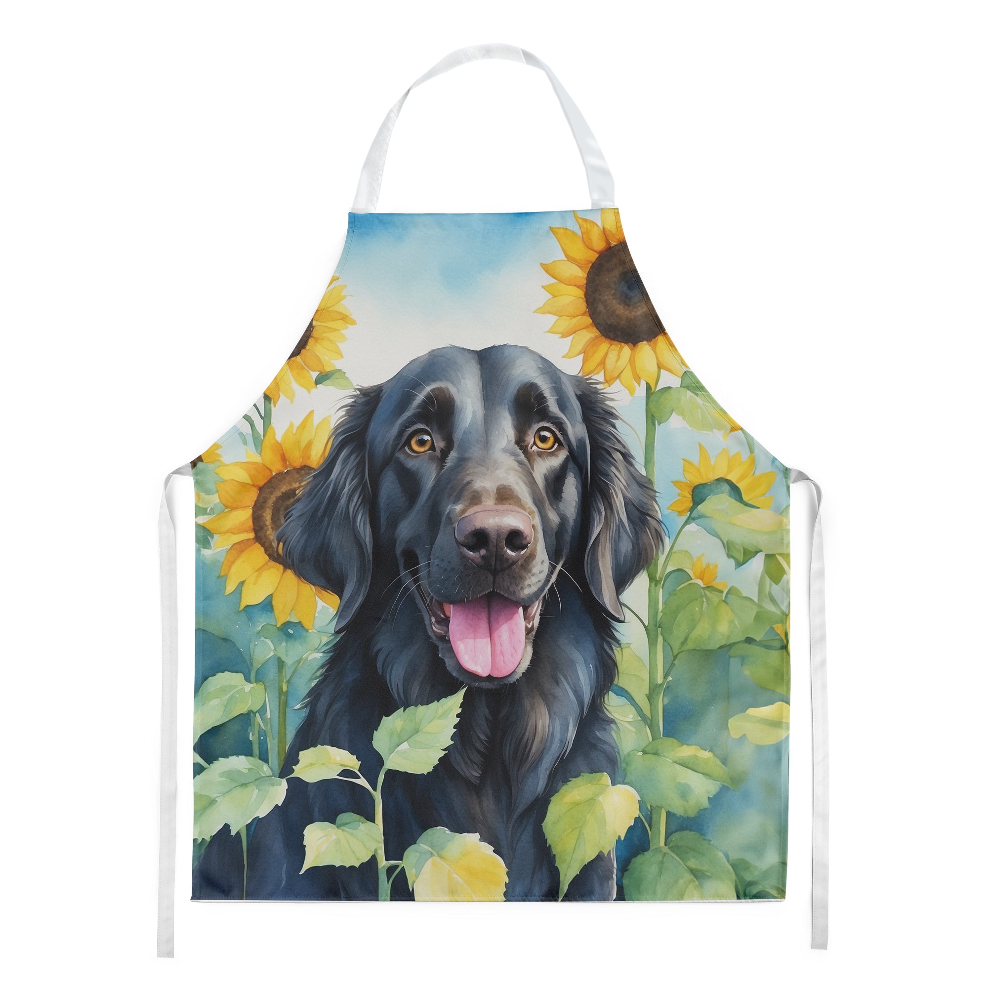 Buy this Flat-Coated Retriever in Sunflowers Apron