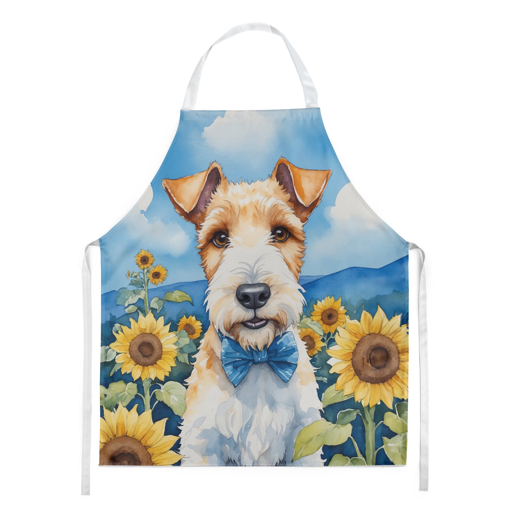 Buy this Fox Terrier in Sunflowers Apron
