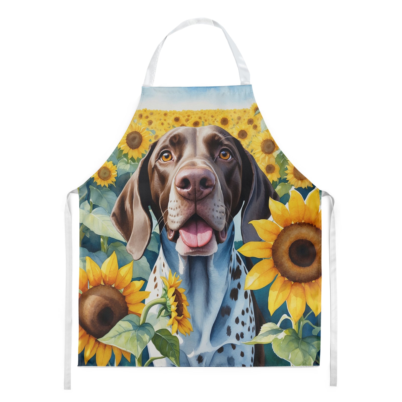 Buy this German Shorthaired Pointer in Sunflowers Apron