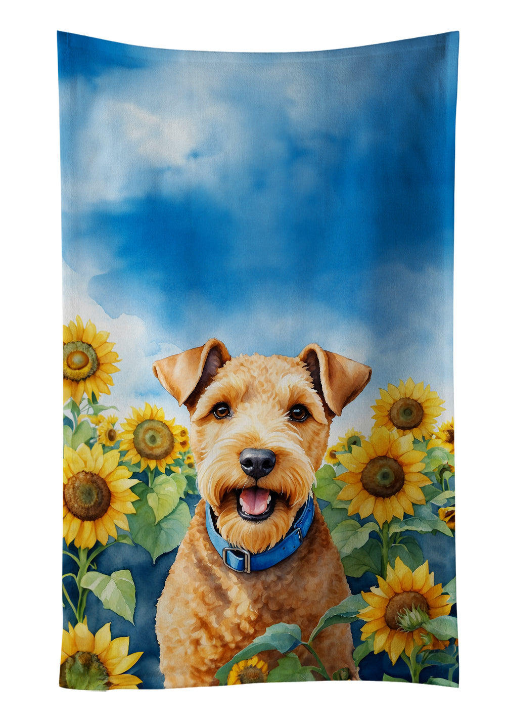 Buy this Lakeland Terrier in Sunflowers Kitchen Towel