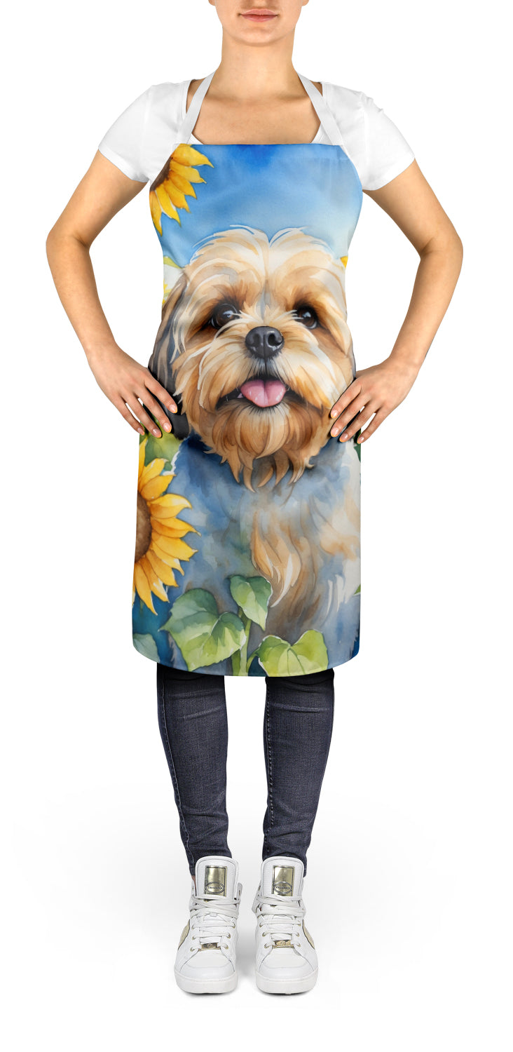 Lhasa Apso in Sunflowers Apron