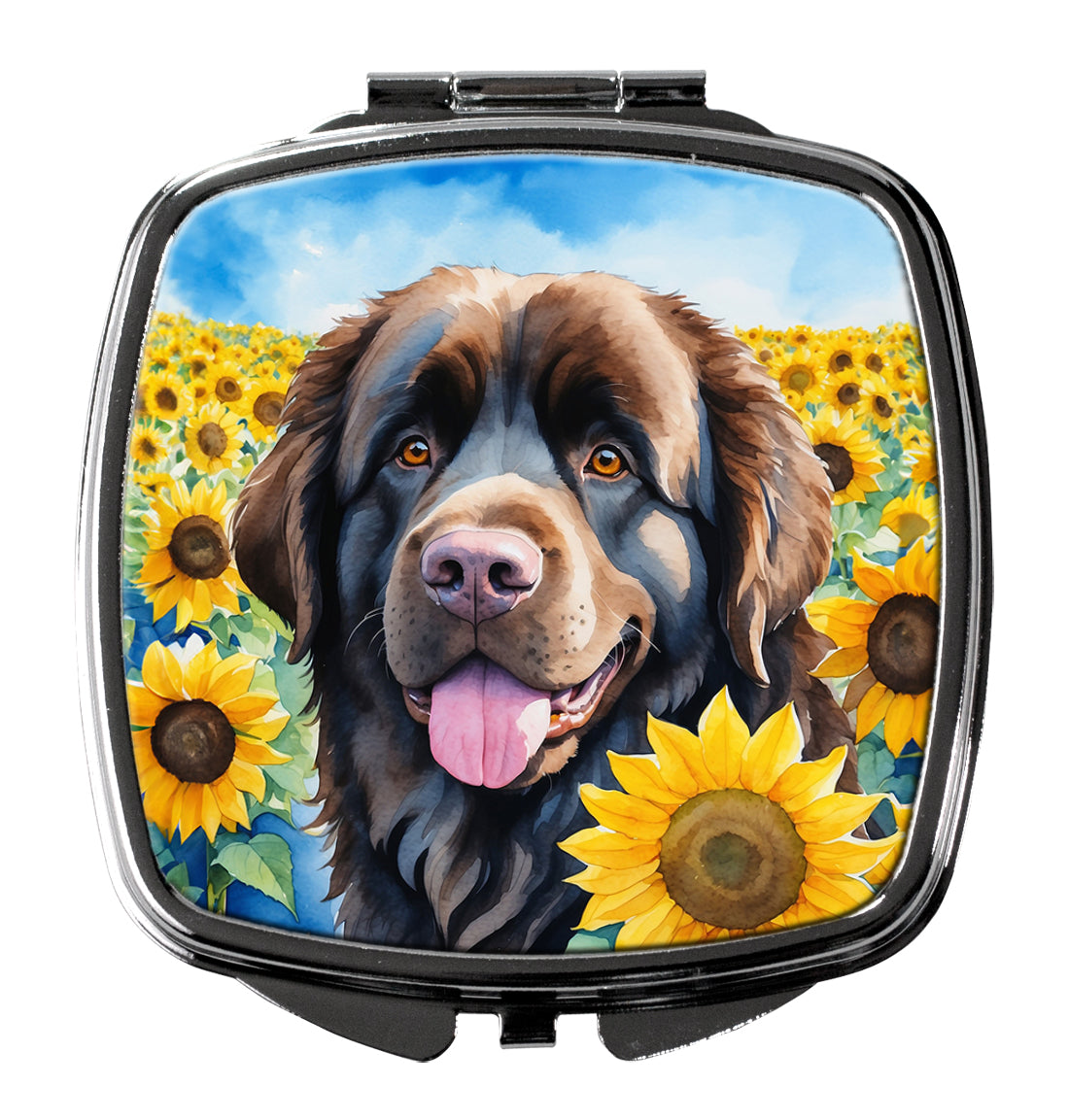 Buy this Newfoundland in Sunflowers Compact Mirror