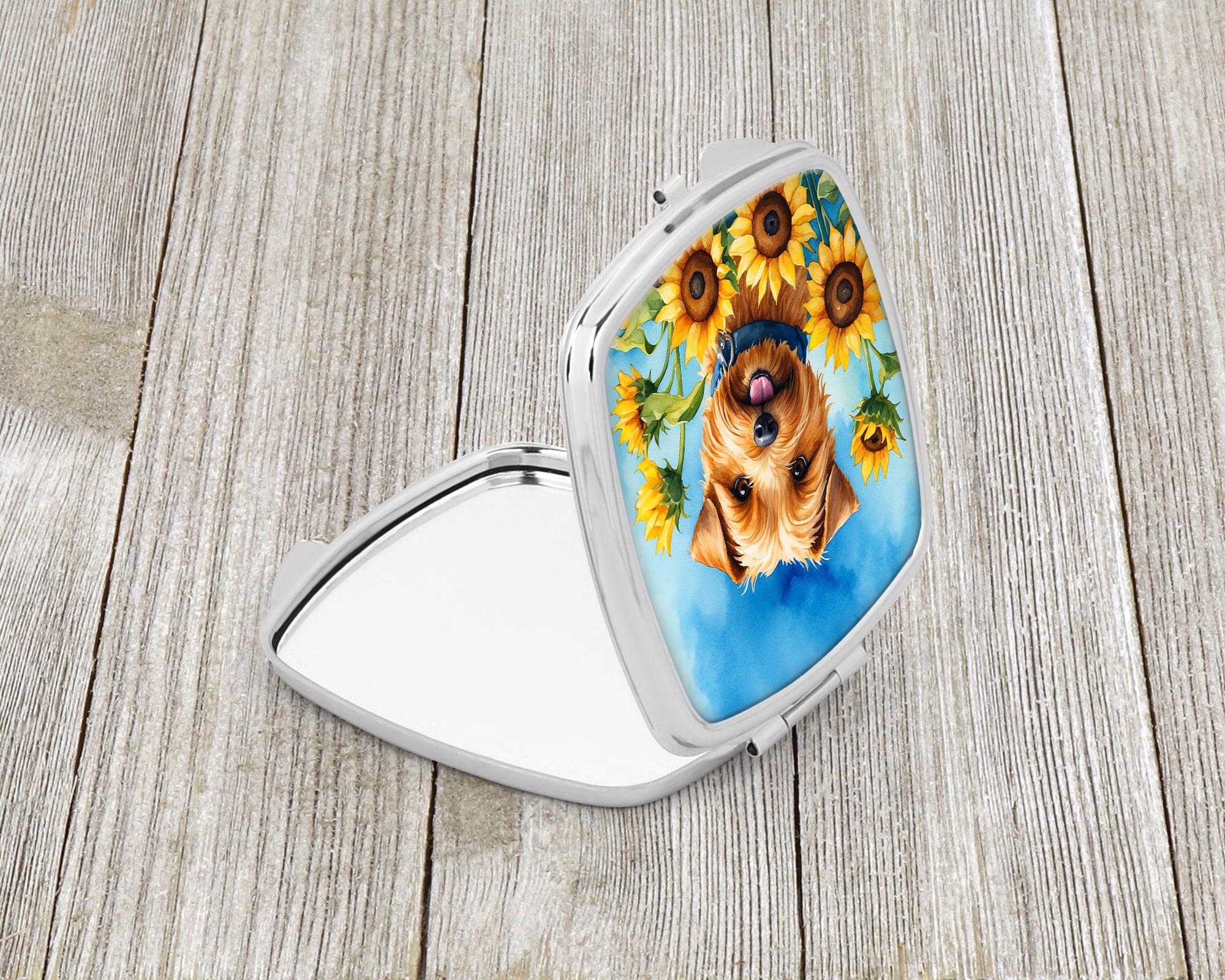Buy this Norfolk Terrier in Sunflowers Compact Mirror
